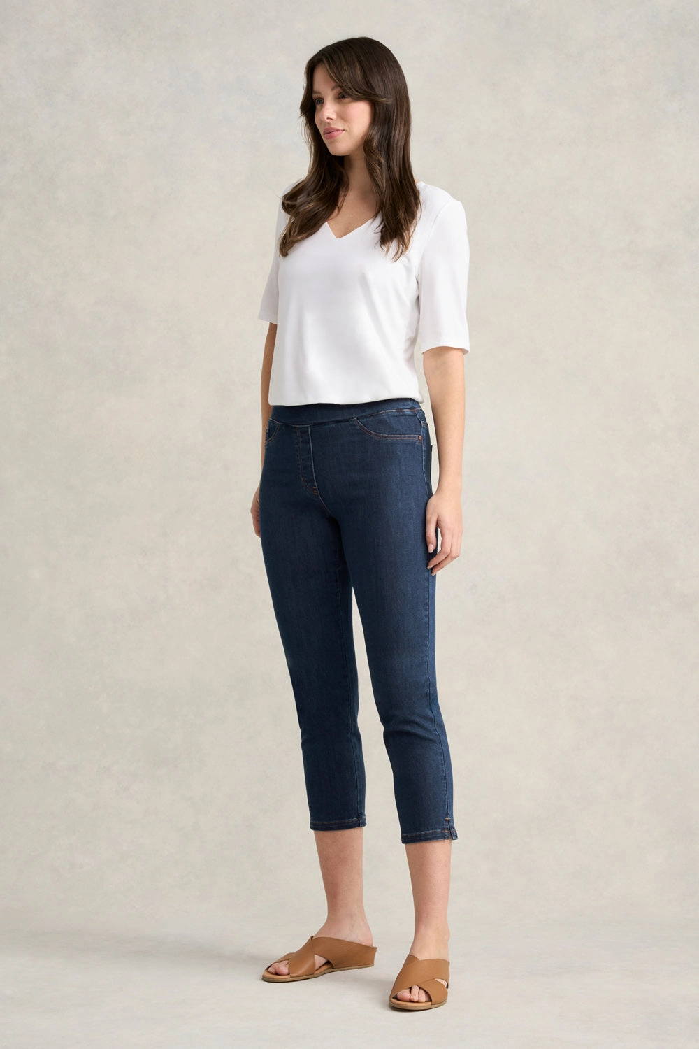 Bengajean 3/4 Slim Leg - Mid Indigo
