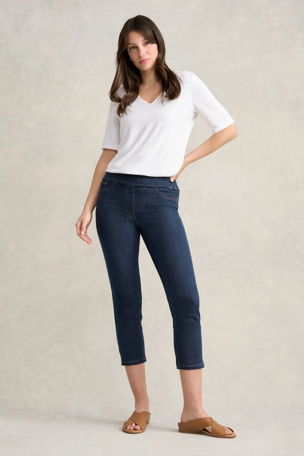 Bengajean 3/4 Slim Leg - Mid Indigo