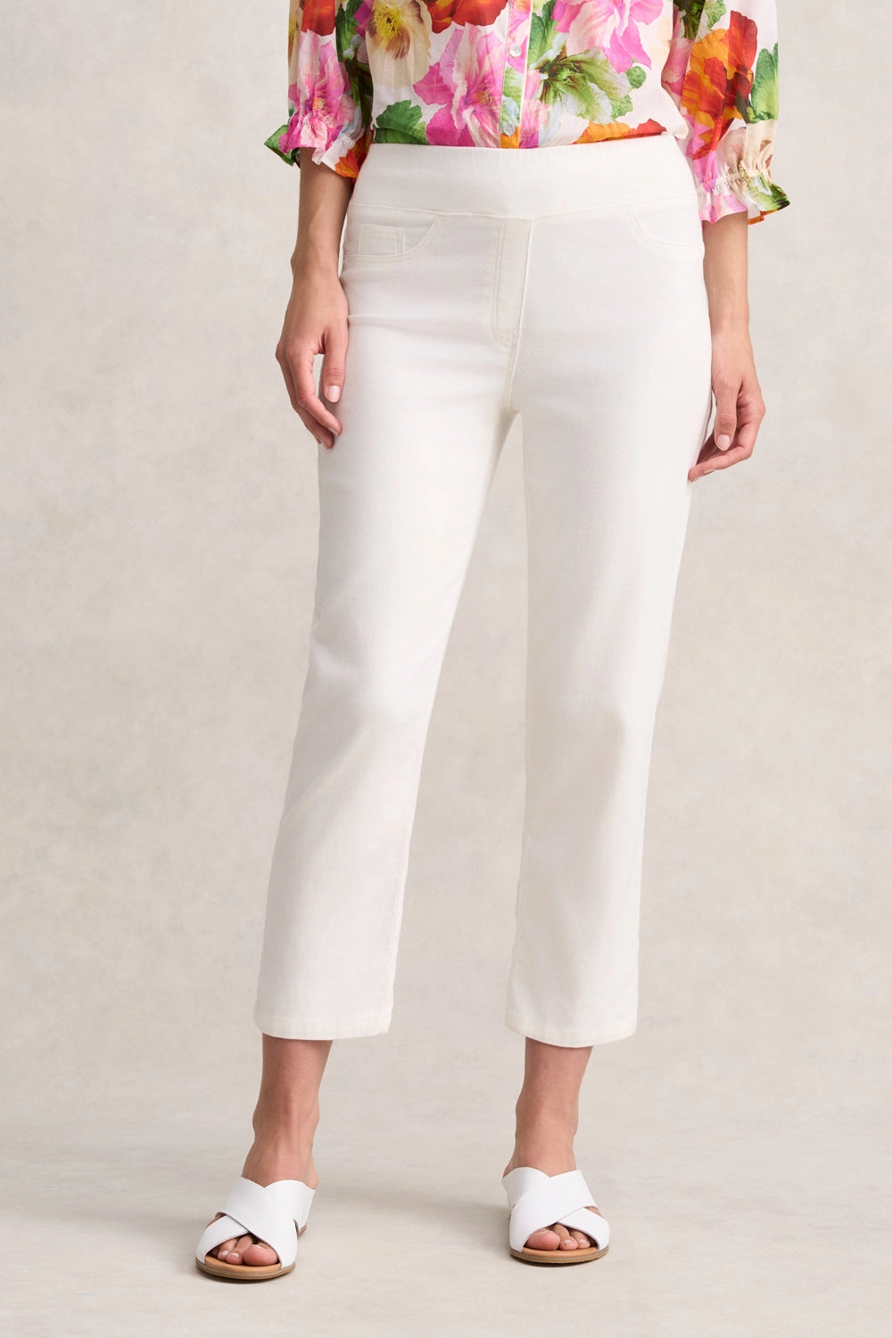 Bengajean 7/8 Straight Leg - Cream