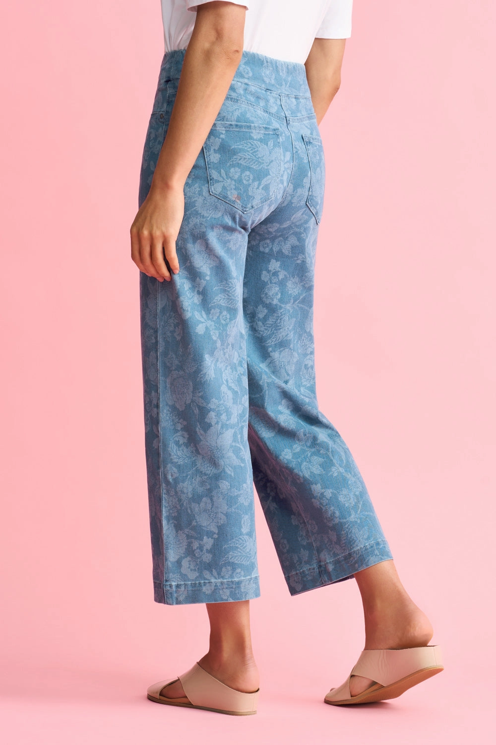 Bengajean 7/8 Wide Leg - Botanic Laser Print