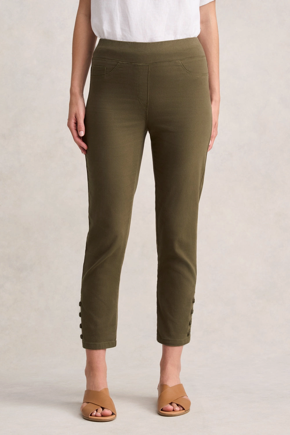 Bengajean 7/8th Button Detail - Dusty Olive