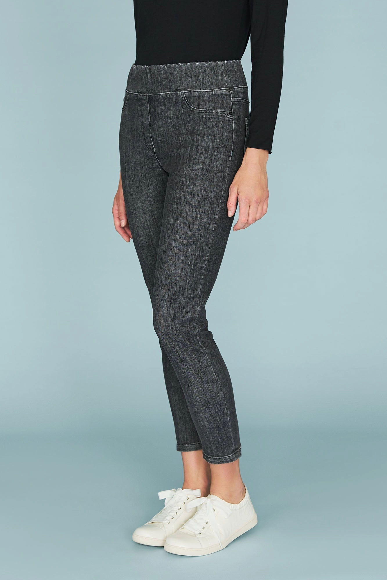 Bengajean 7/8th Skinny Leg - Deep Grey