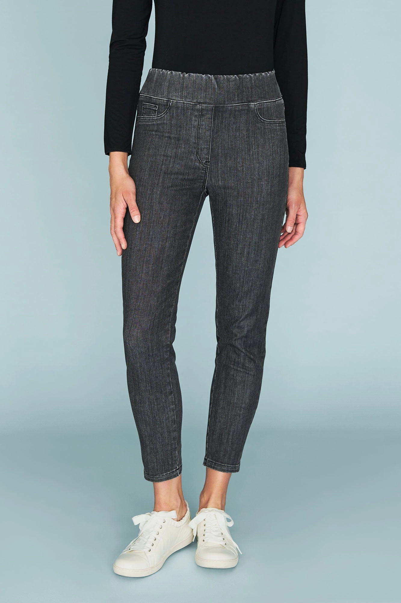 Bengajean 7/8th Skinny Leg - Deep Grey