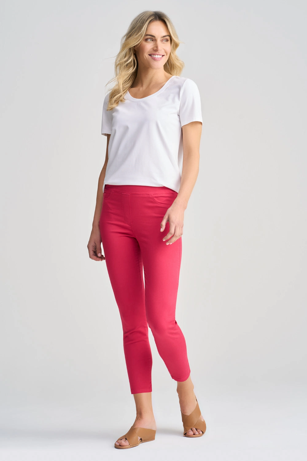 Bengajean 7/8th Skinny Leg - Dusty Rose