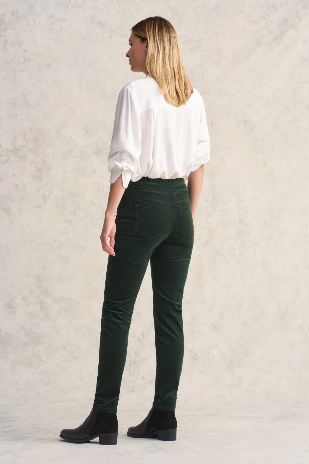 Bengajean Cord Skinny Leg - Forest Green