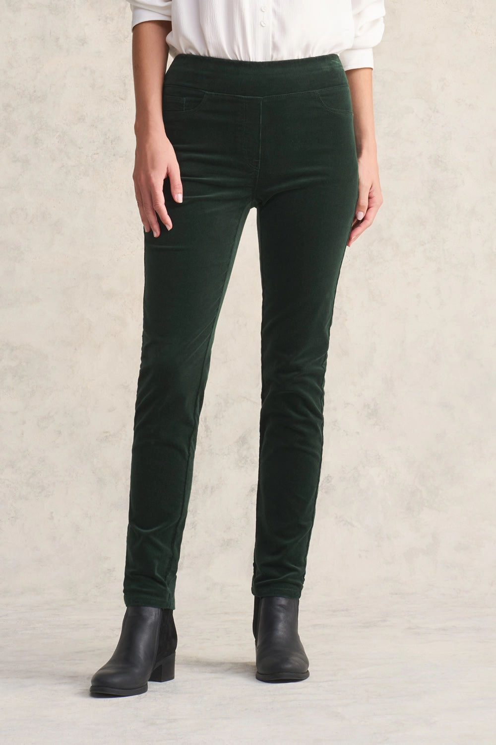 Bengajean Cord Skinny Leg - Forest Green