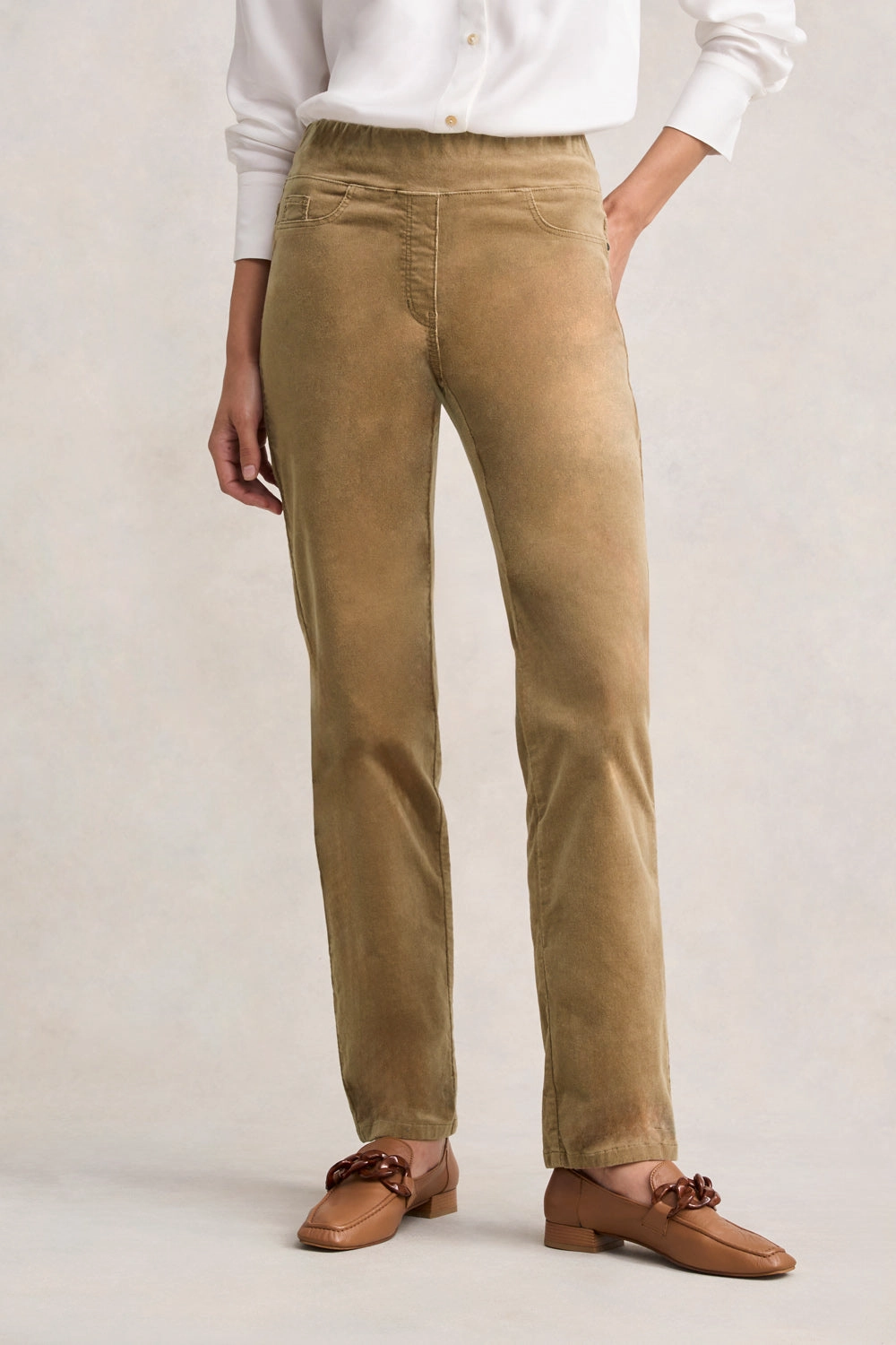Bengajean Cord Straight Leg - Biscotti