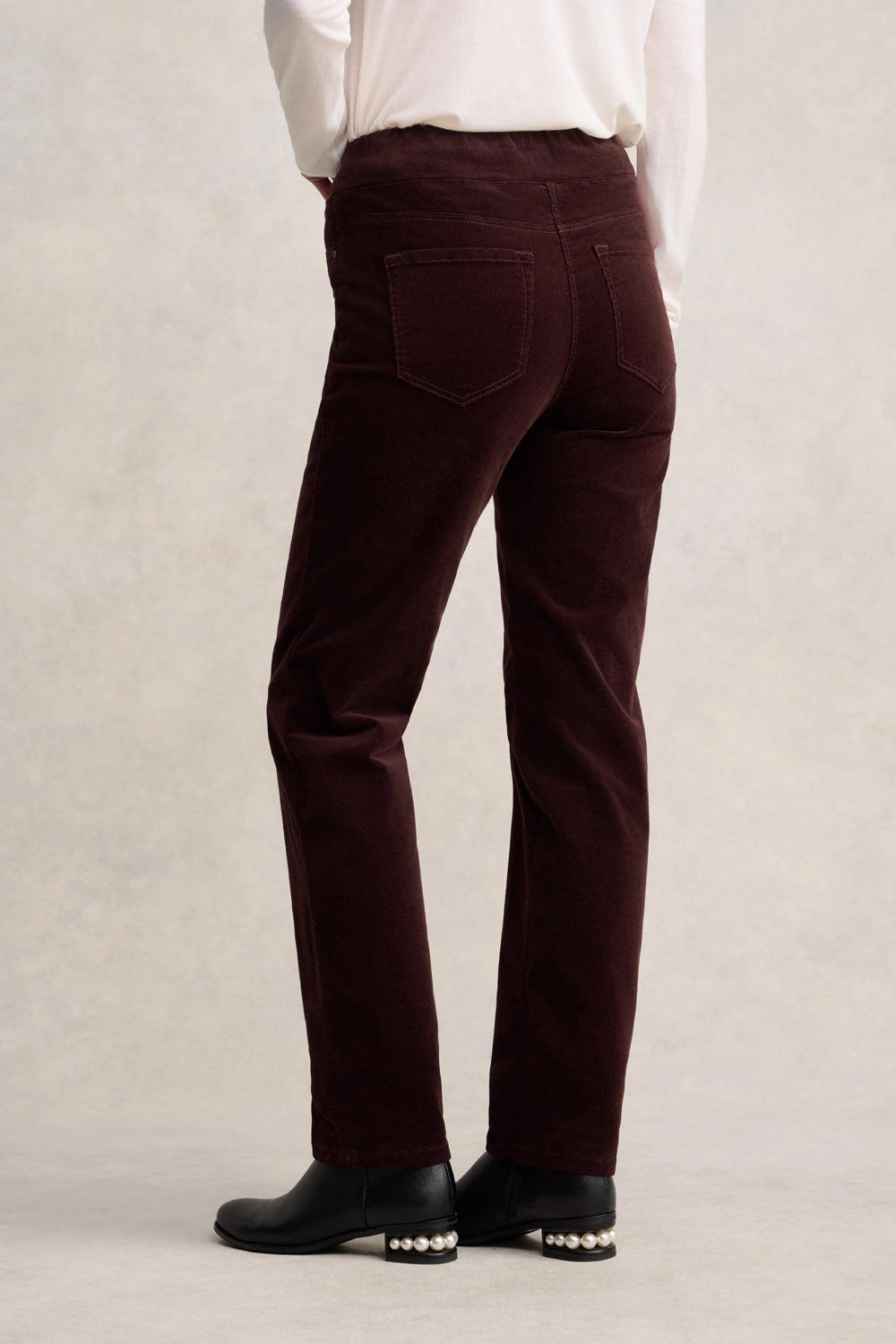 Bengajean Cord Straight Leg - Burgundy