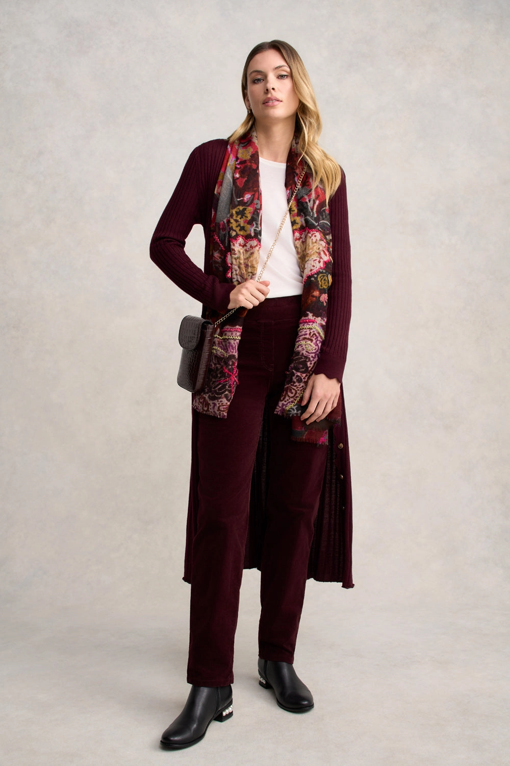 Bengajean Cord Straight Leg - Burgundy
