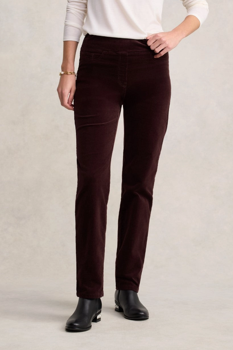 Bengajean Cord Straight Leg - Burgundy