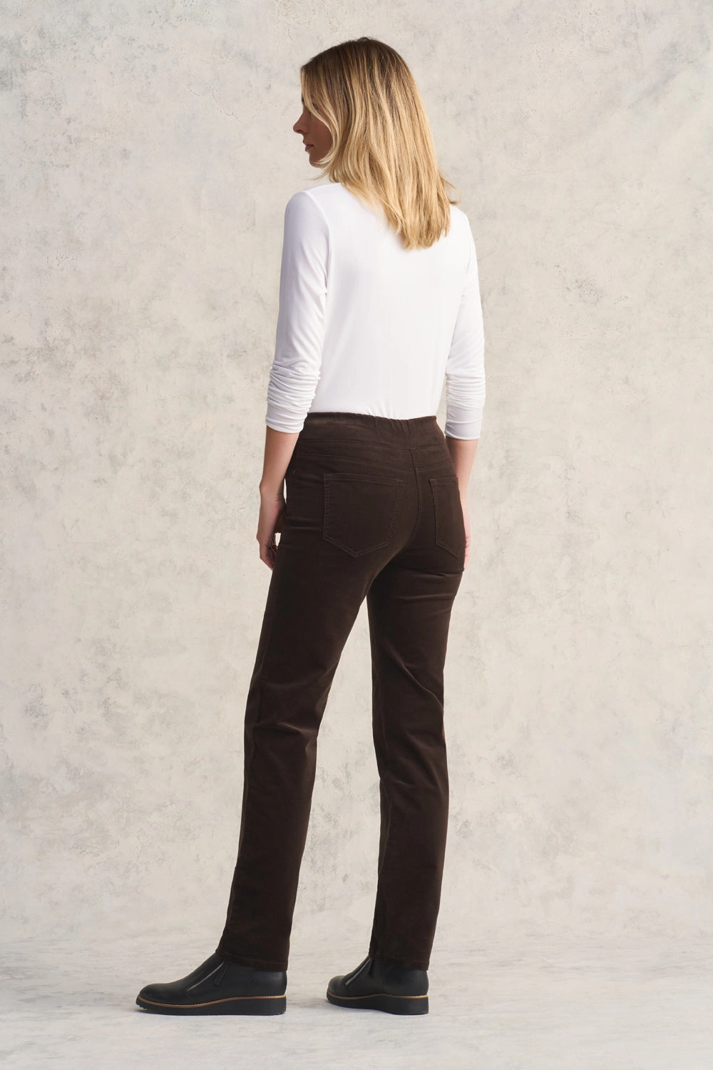 Bengajean Cord Straight Leg - Dark Chocolate