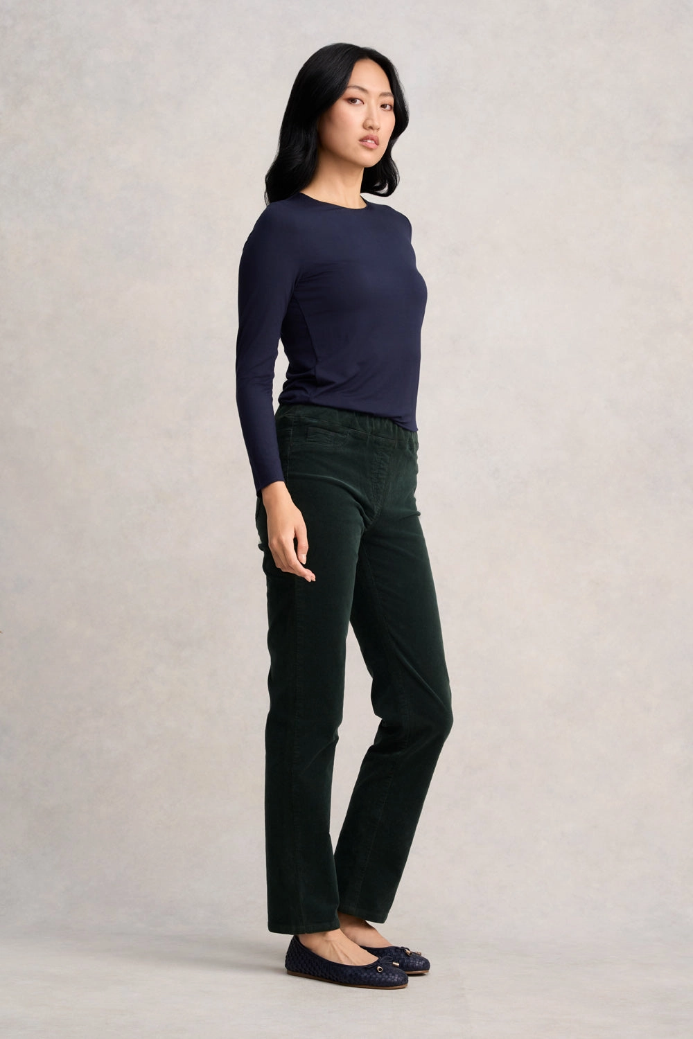 Bengajean Cord Straight Leg - Forest Green