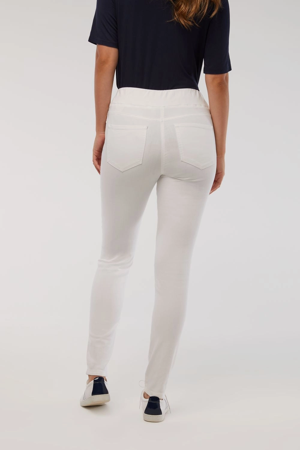 Bengajean Full Length Skinny Leg - White