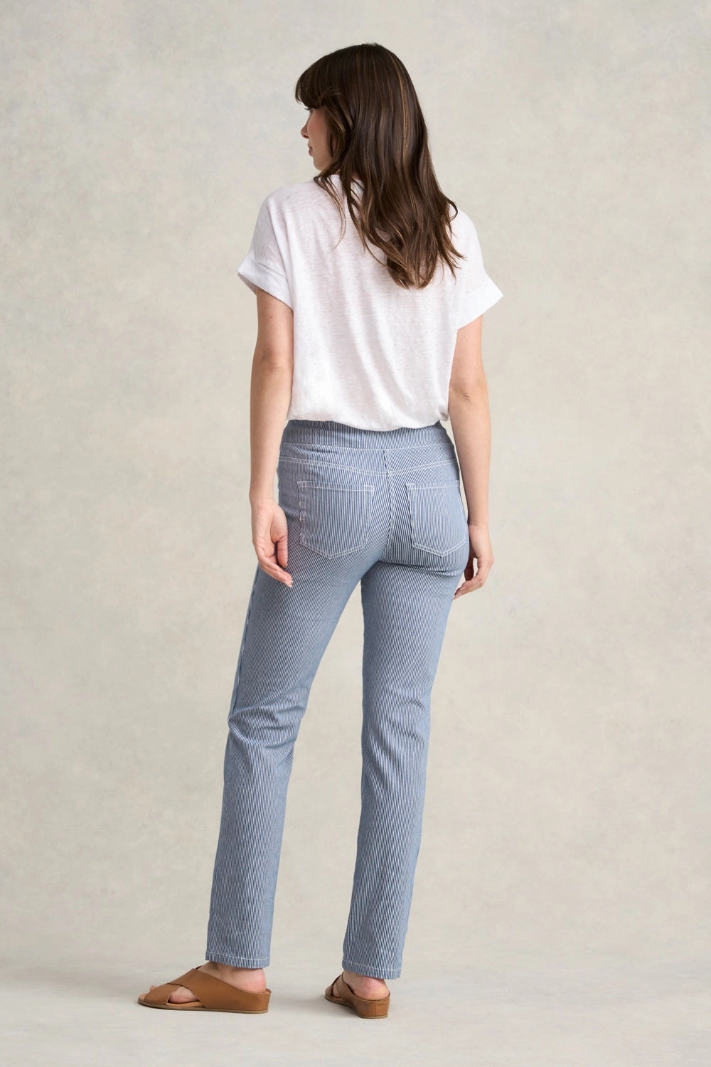 Bengajean Full Length Straight Leg - Nautical Stripe