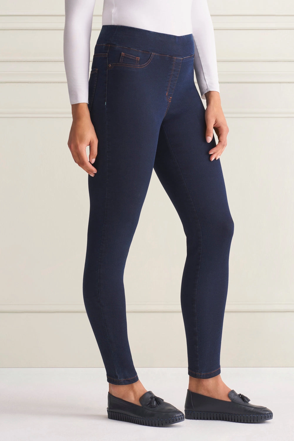 Bengajean Good Earth Cotton Skinny Leg - Denim Blue