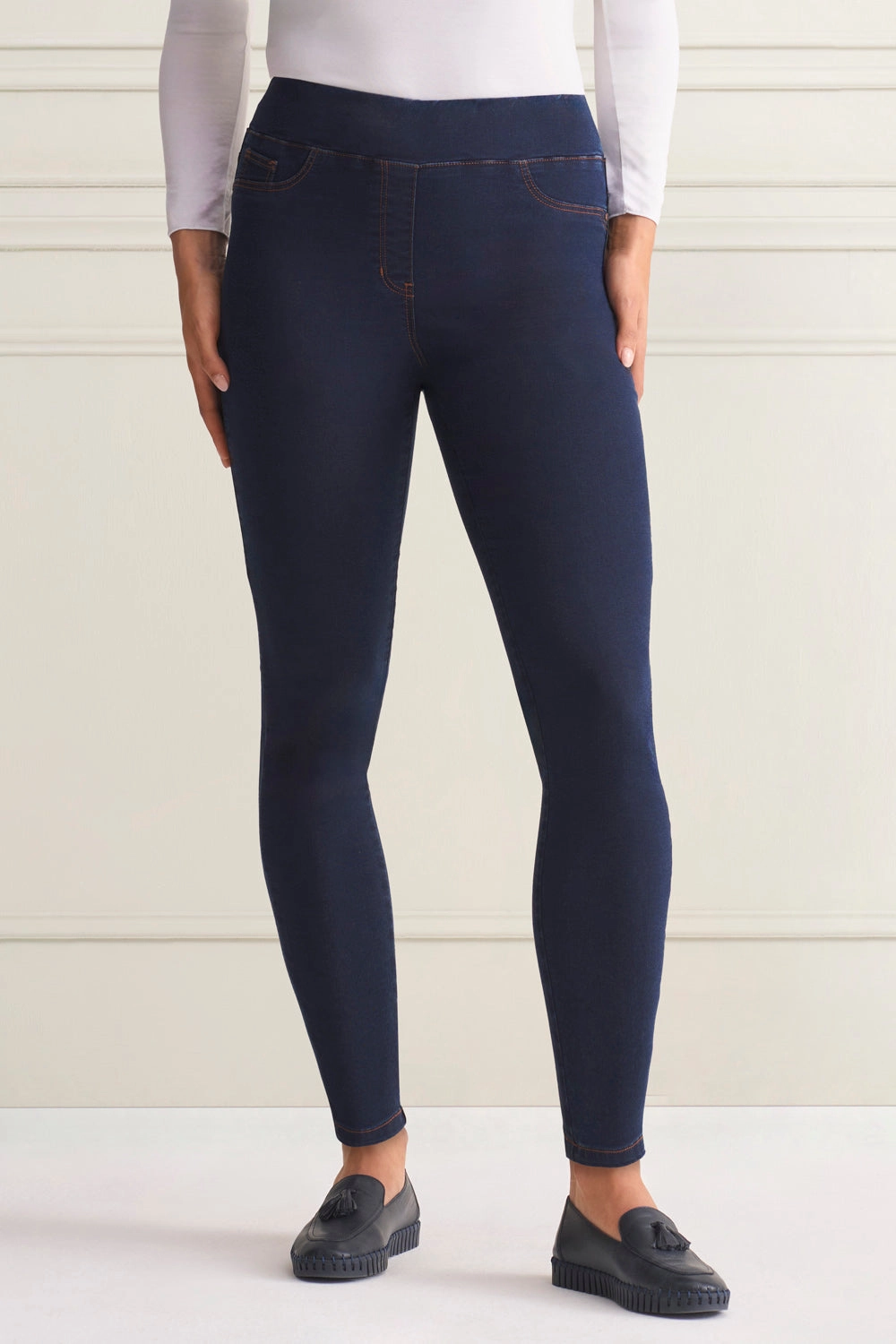 Bengajean Good Earth Cotton Skinny Leg - Denim Blue