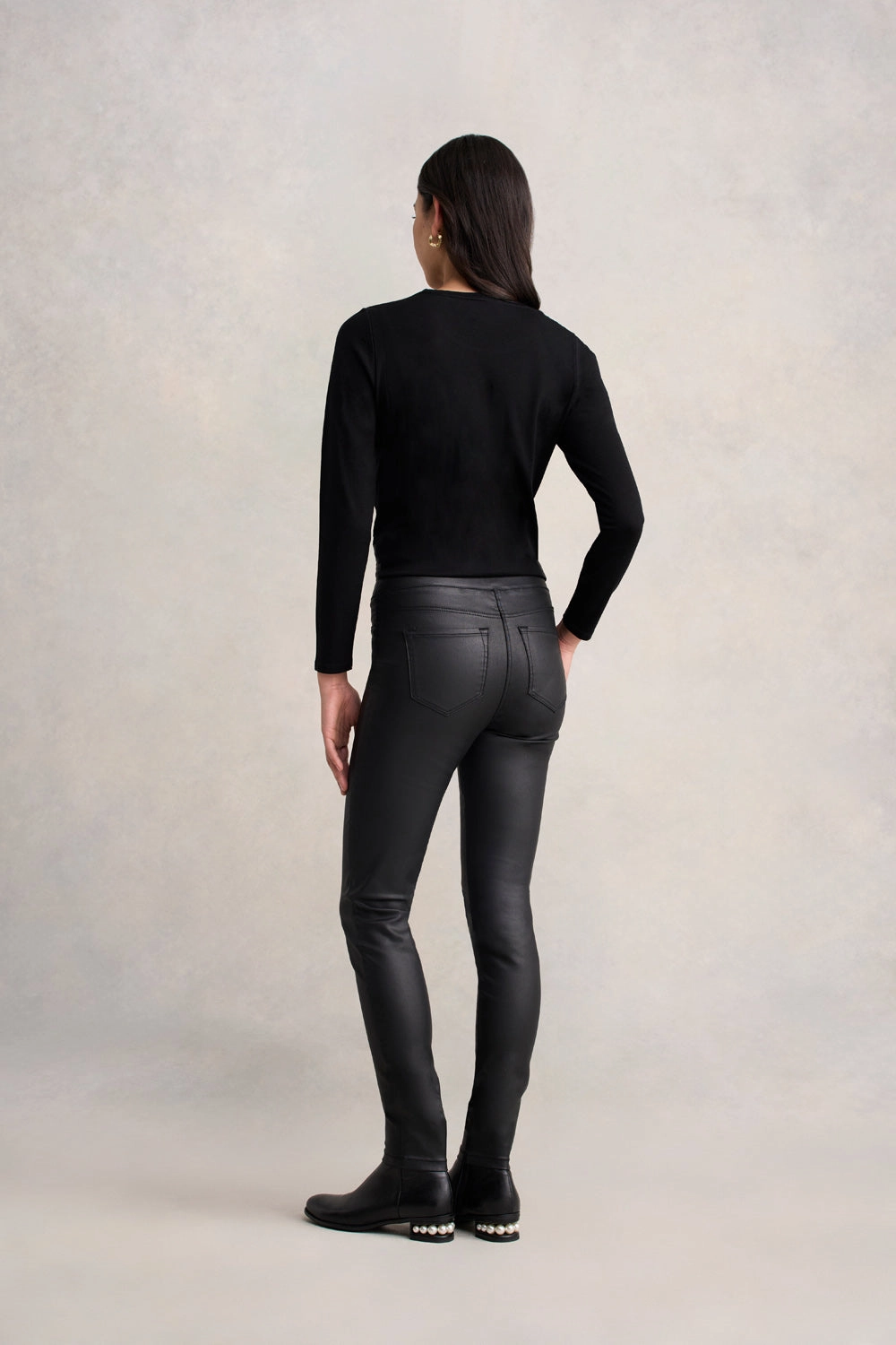 Bengajean Skinny Leg Coated - Black