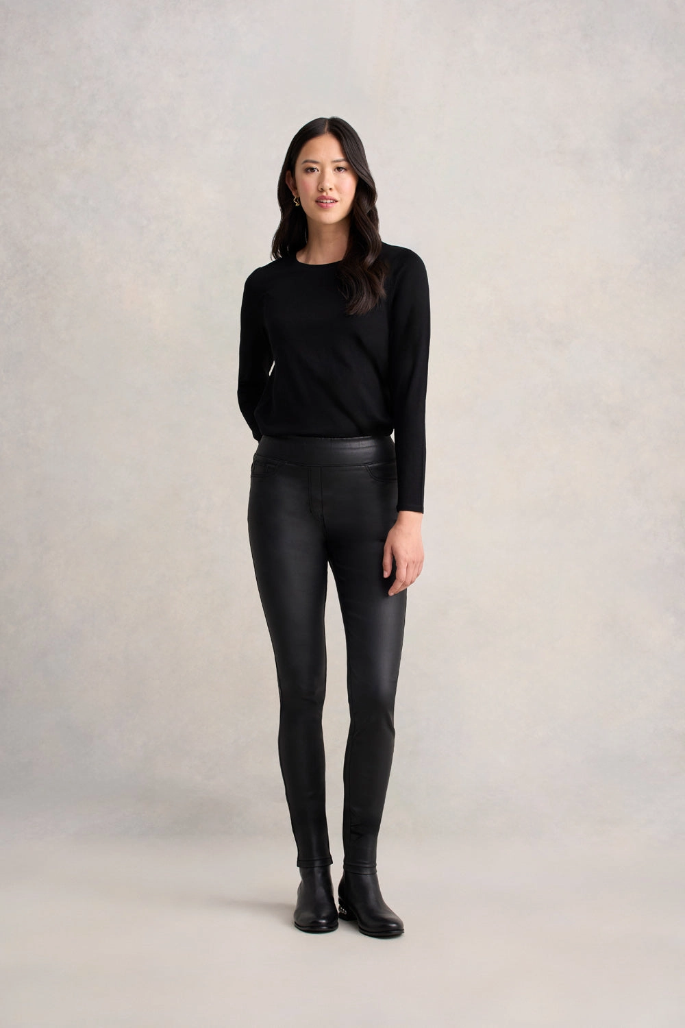 Bengajean Skinny Leg Coated - Black