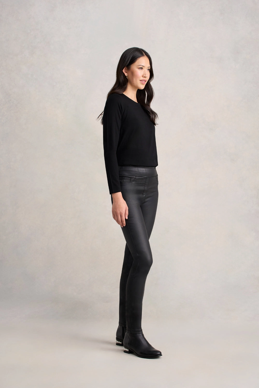 Bengajean Skinny Leg Coated - Black