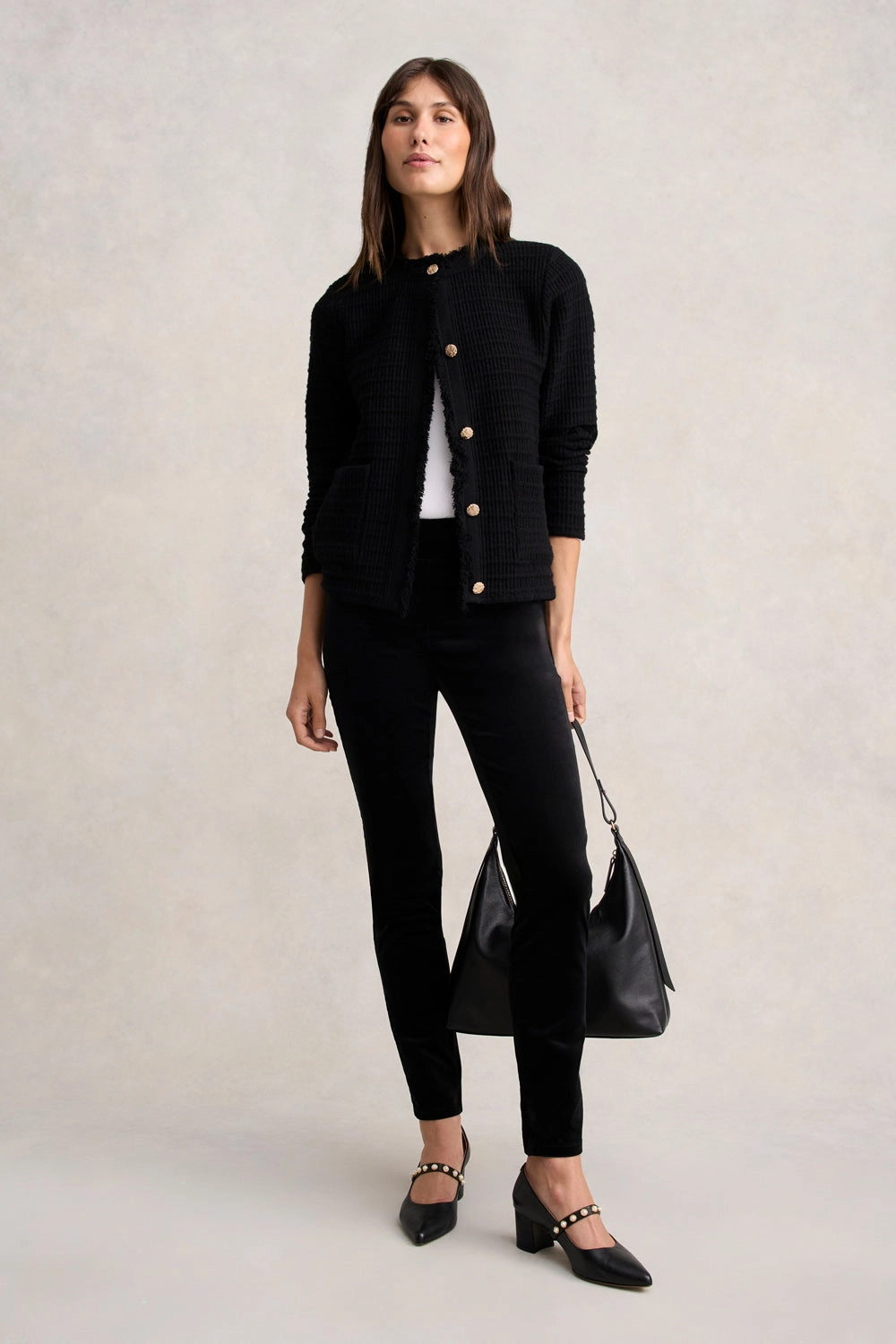 Bengajean Skinny Leg Velvet - Black