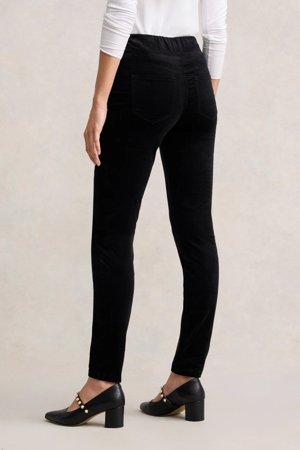 Bengajean Skinny Leg Velvet - Black