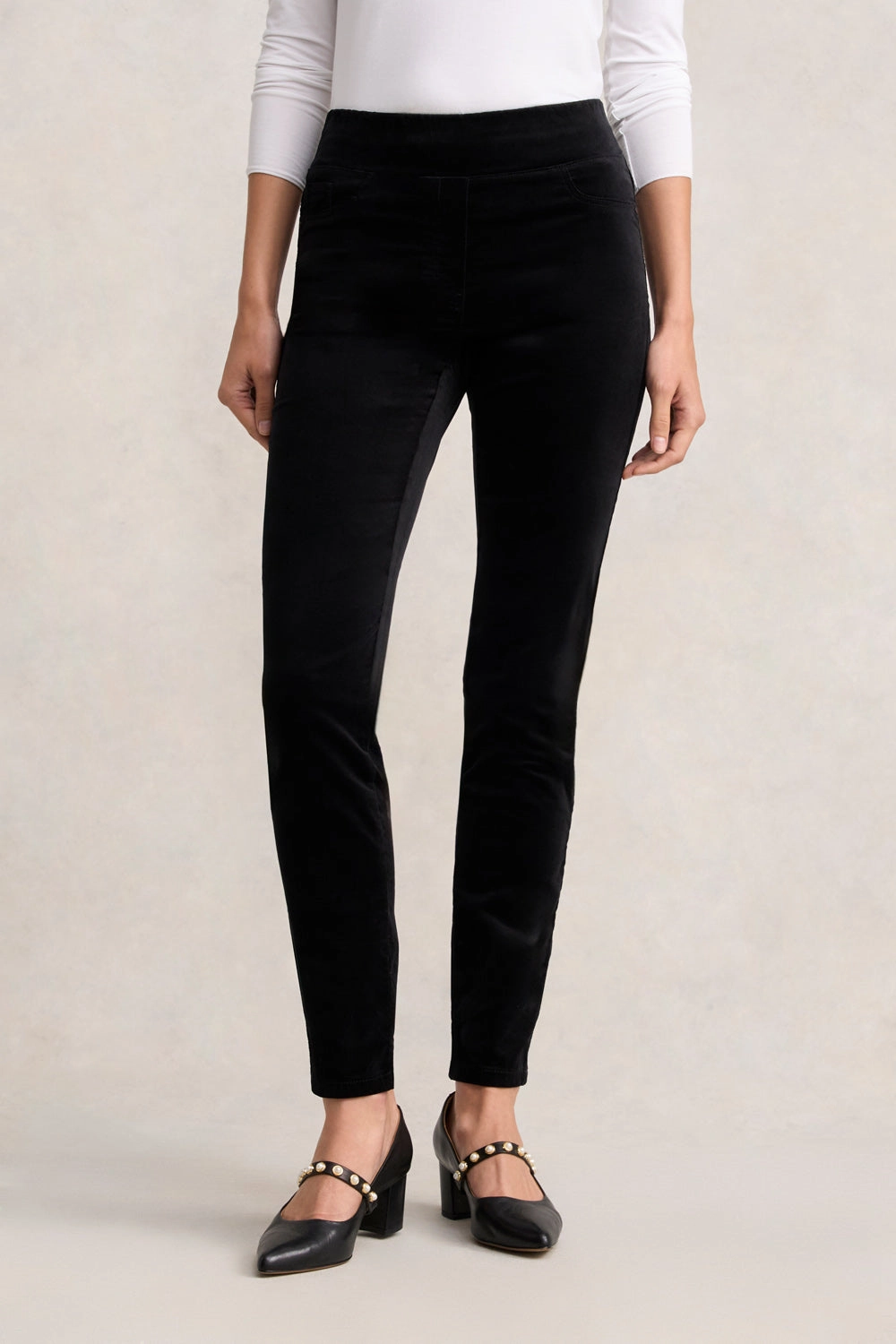Bengajean Skinny Leg Velvet - Black