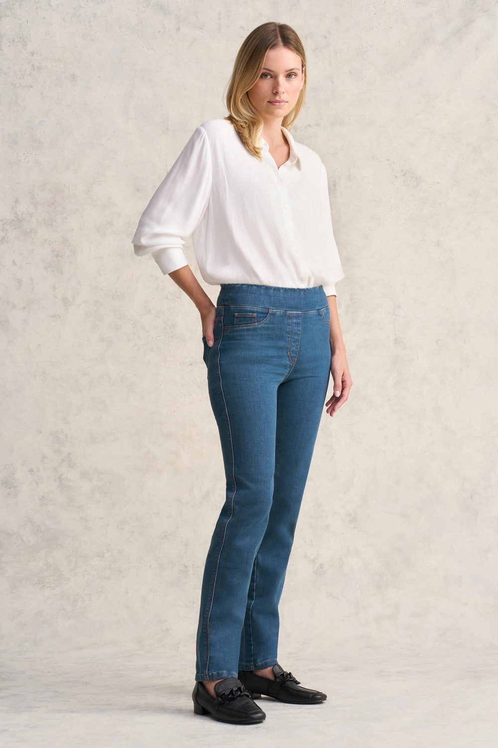 Bengajean Straight Cashmere Feel - Denim Wash