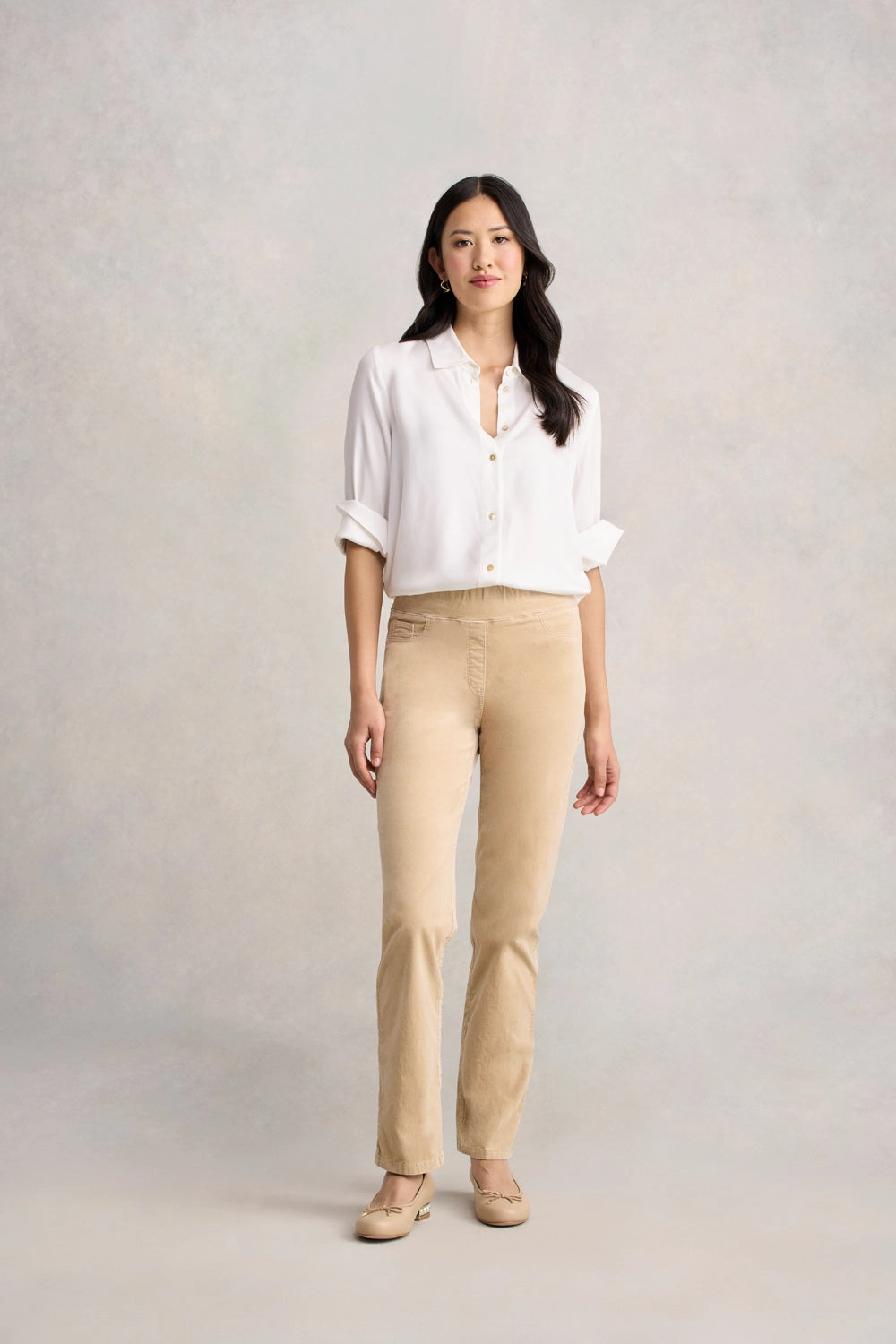 Bengajean Velvet Straight Leg - Light Sable