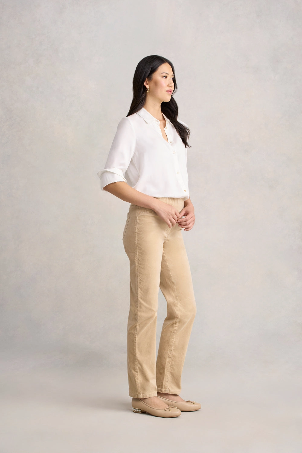Bengajean Velvet Straight Leg - Light Sable