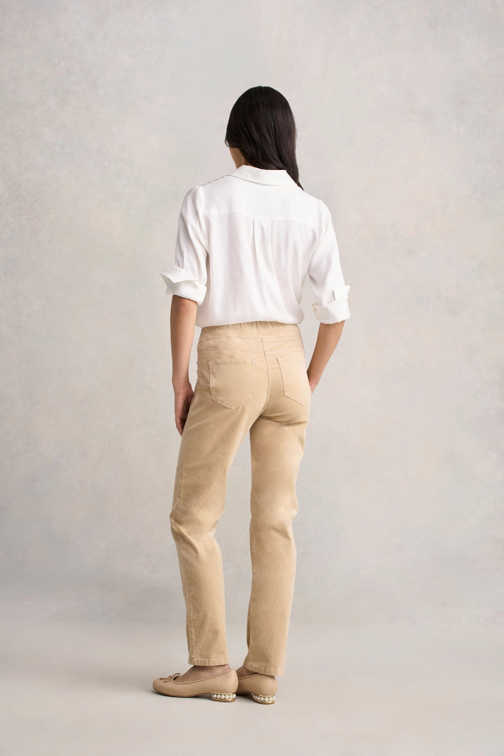 Bengajean Velvet Straight Leg - Light Sable