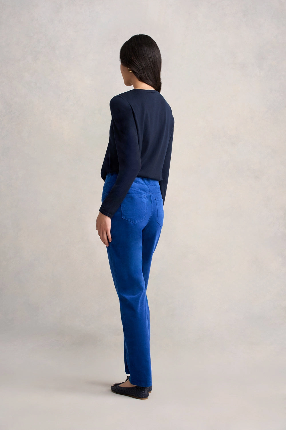 Bengajean Velvet Straight Leg - Prussian Blue