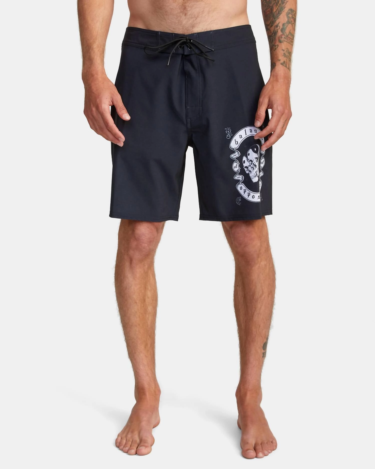 Benj Skull Boardshort 18?? In Black