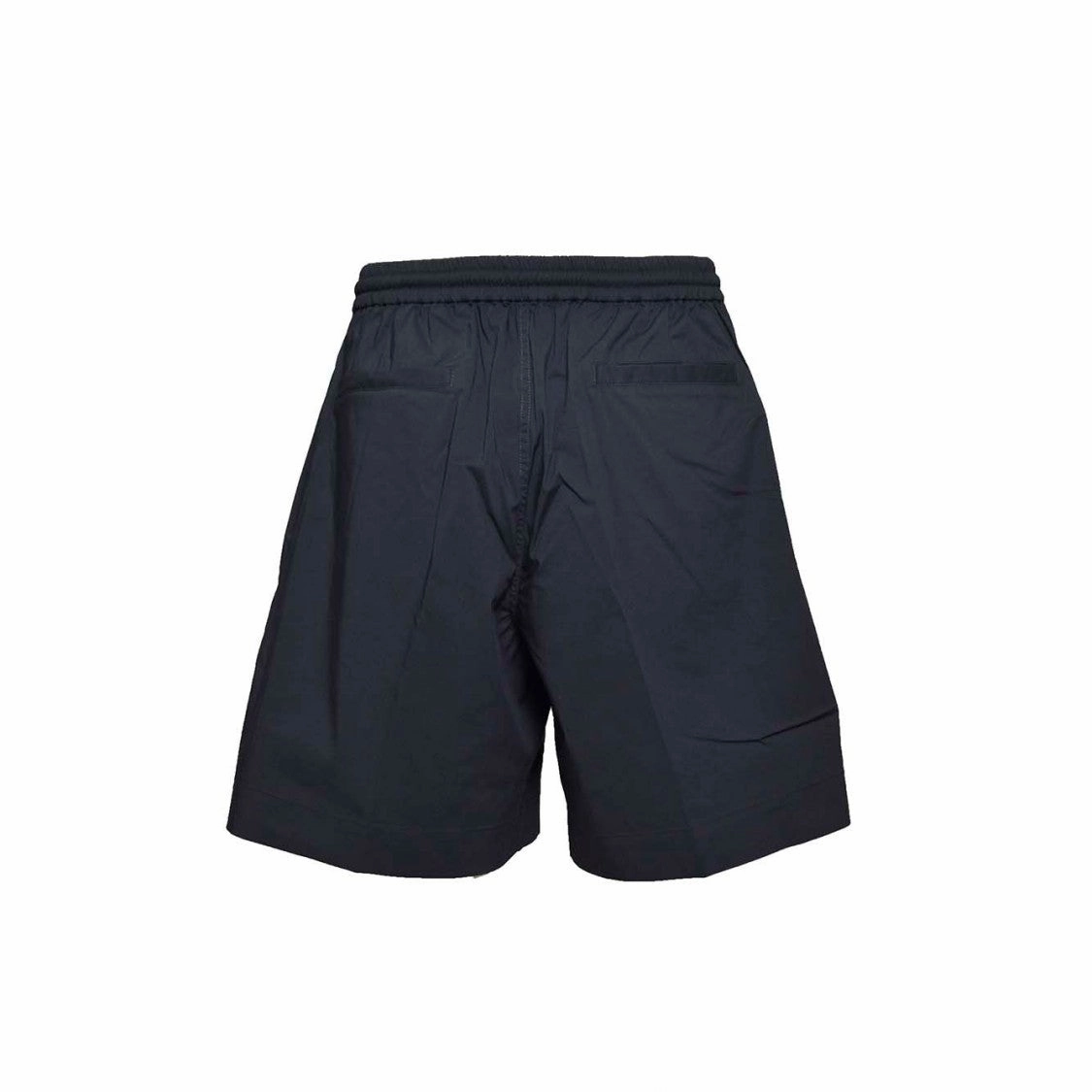 Bermuda In Cotton And Nylon Blue