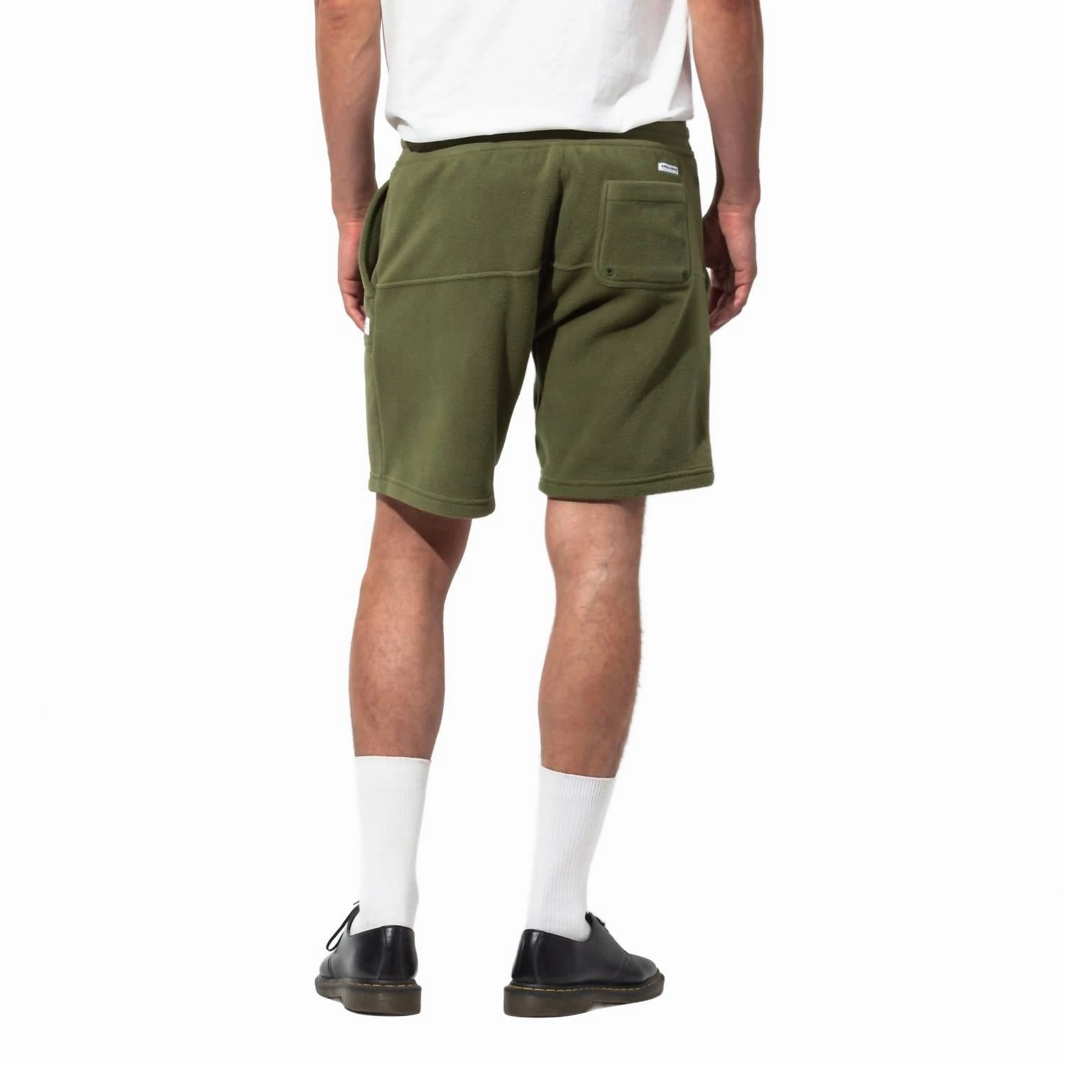 Big Bear Polar Fleece Elastic Walkshort In Dark Olive