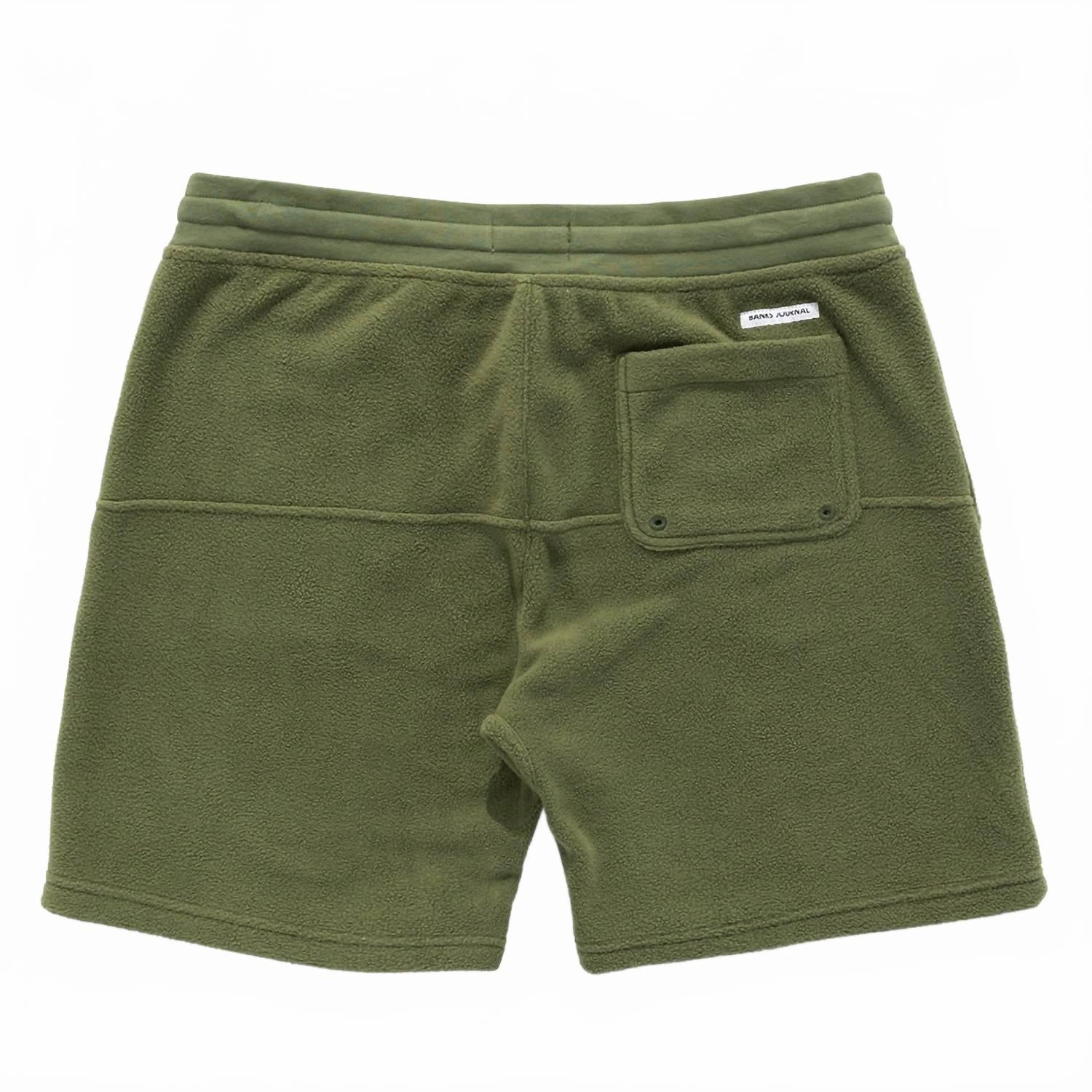 Big Bear Polar Fleece Elastic Walkshort In Dark Olive