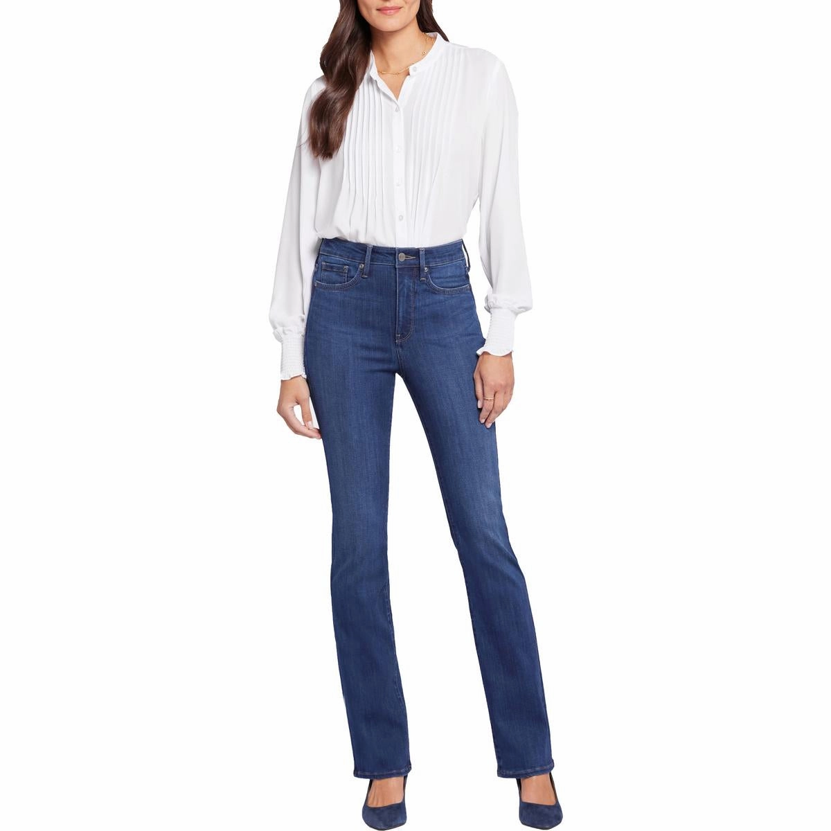 Billie  Womens High Rise Slim Fit Bootcut Jeans