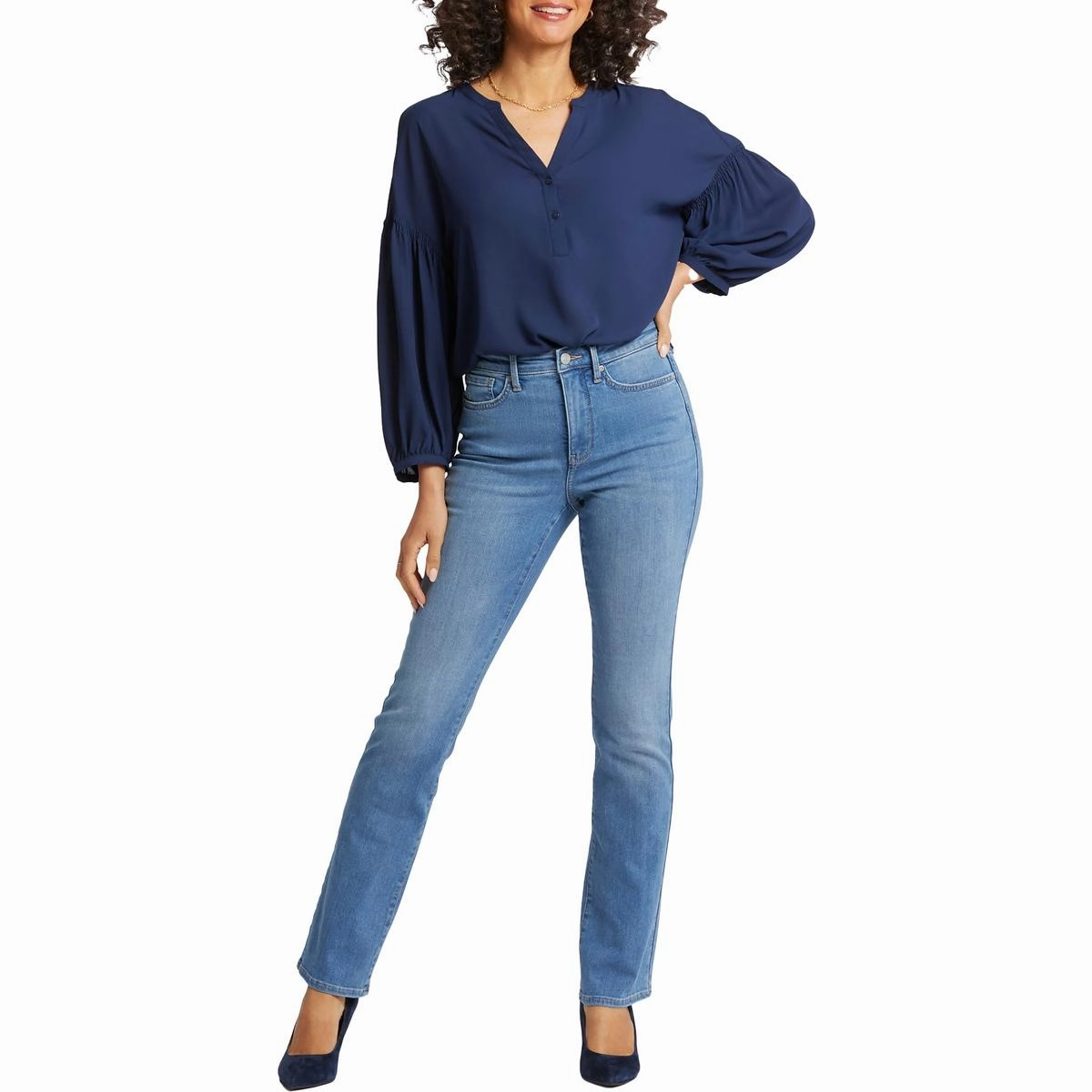 Billie  Womens High Rise Slim Fit Bootcut Jeans