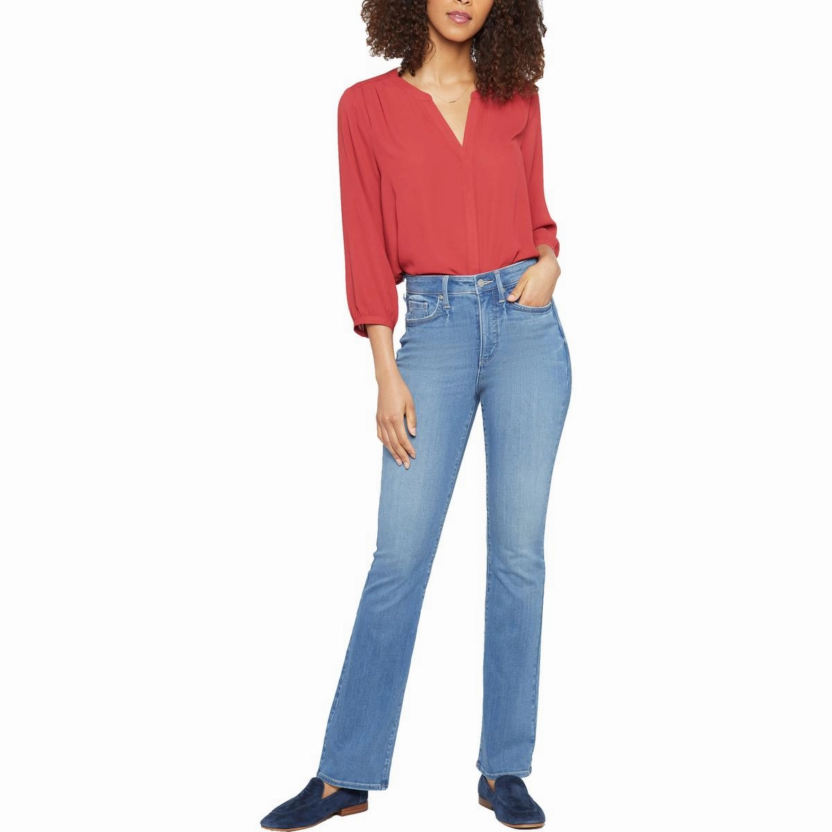 Billie  Womens High Rise Slim Fit Bootcut Jeans