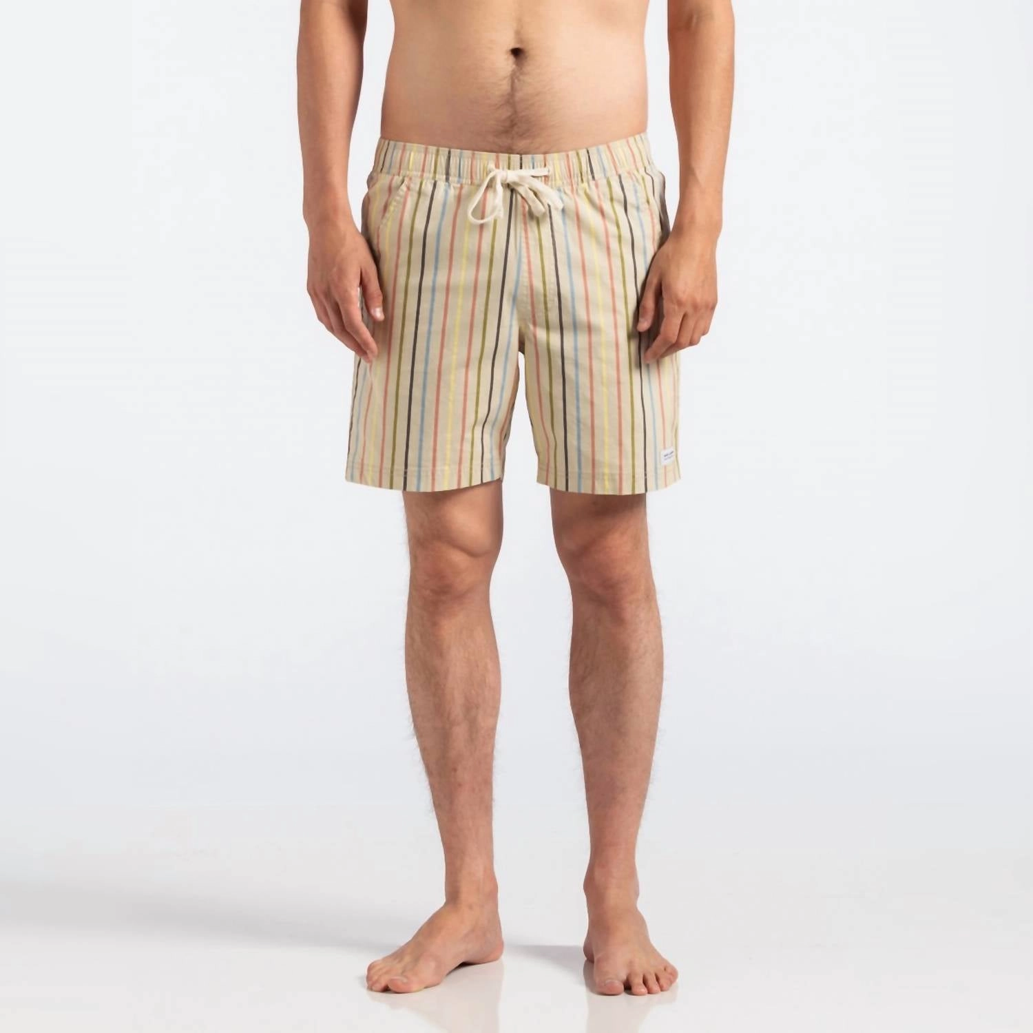 Birmingham Elastic Boardshort In Bone