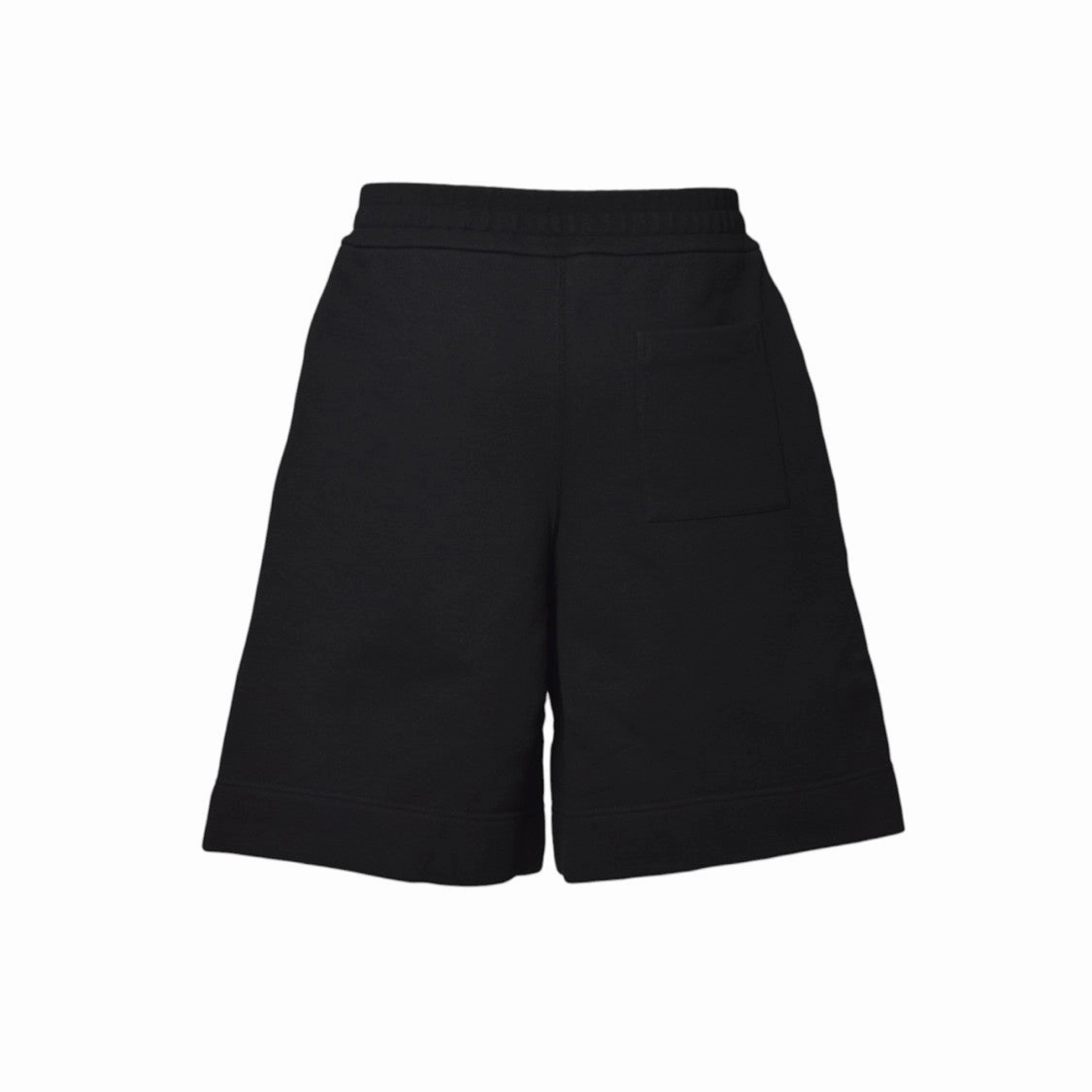 Black Brushed Cotton Bermuda Shorts