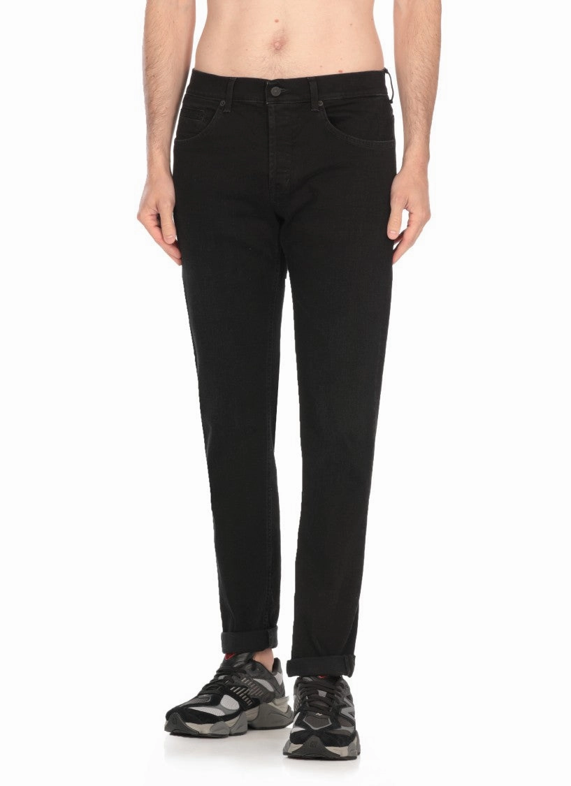 Black George Cotton Trouser