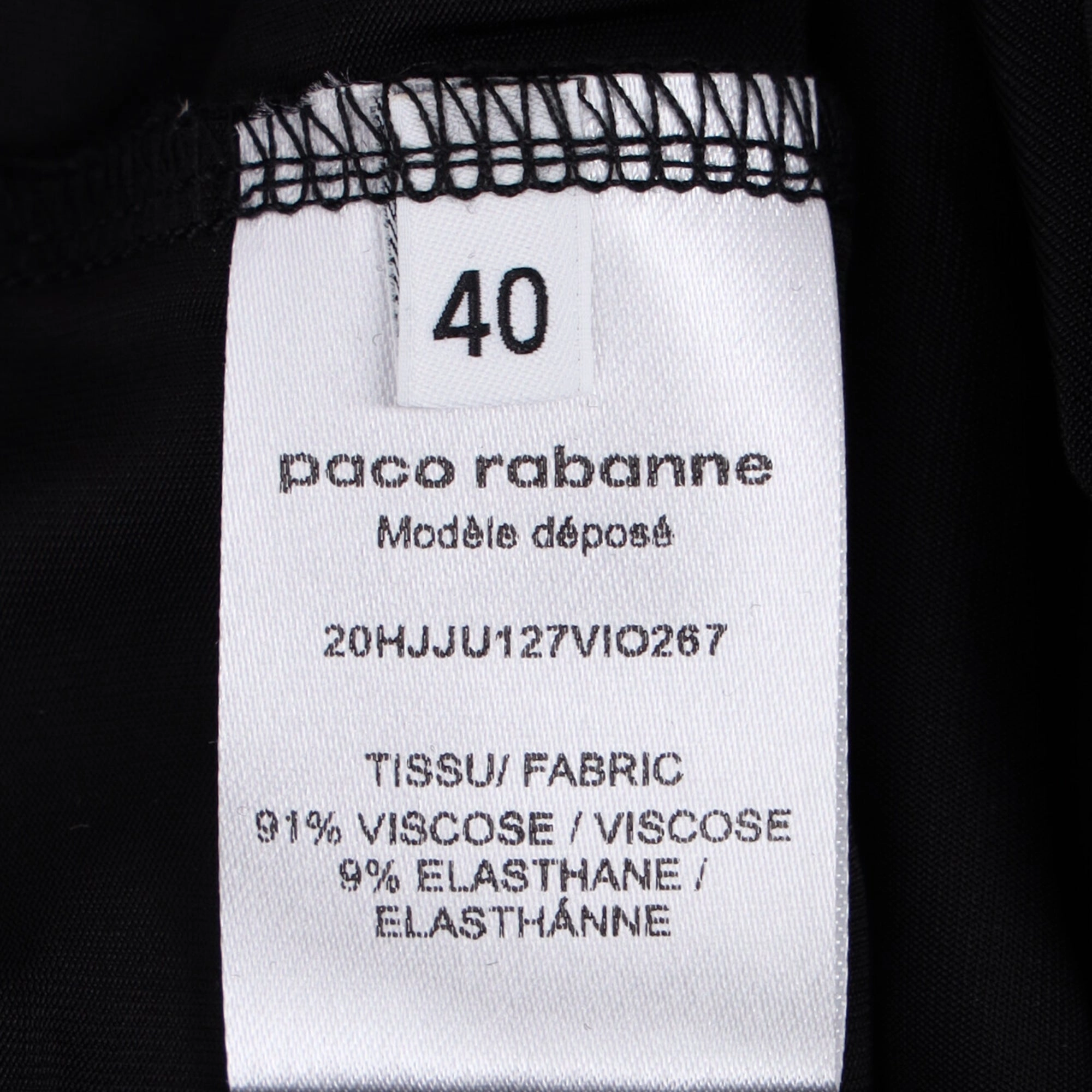 Black Long jersey skirt