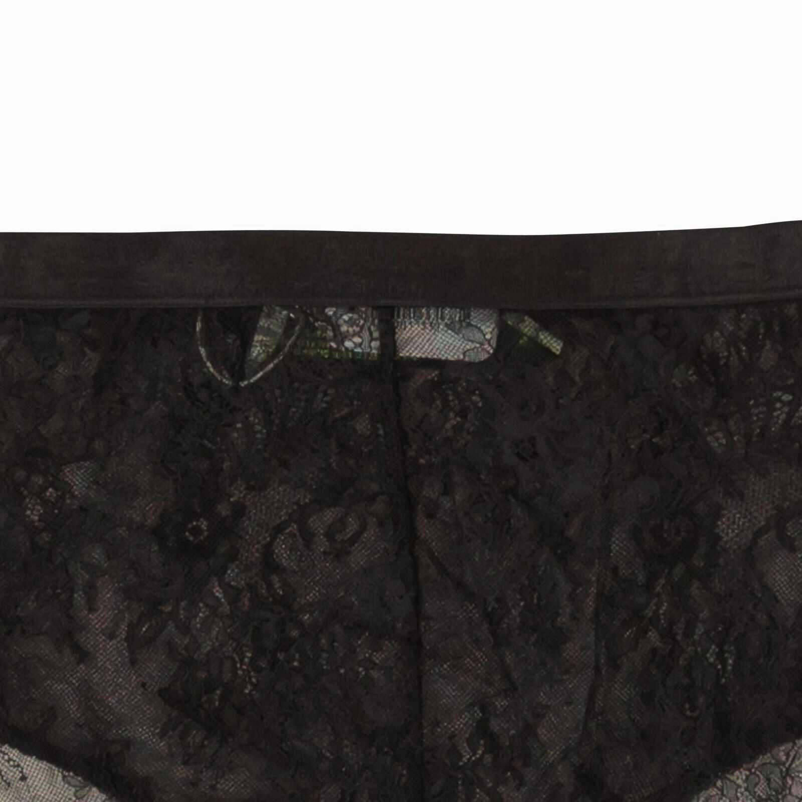 Black Sheer Lace Bottom