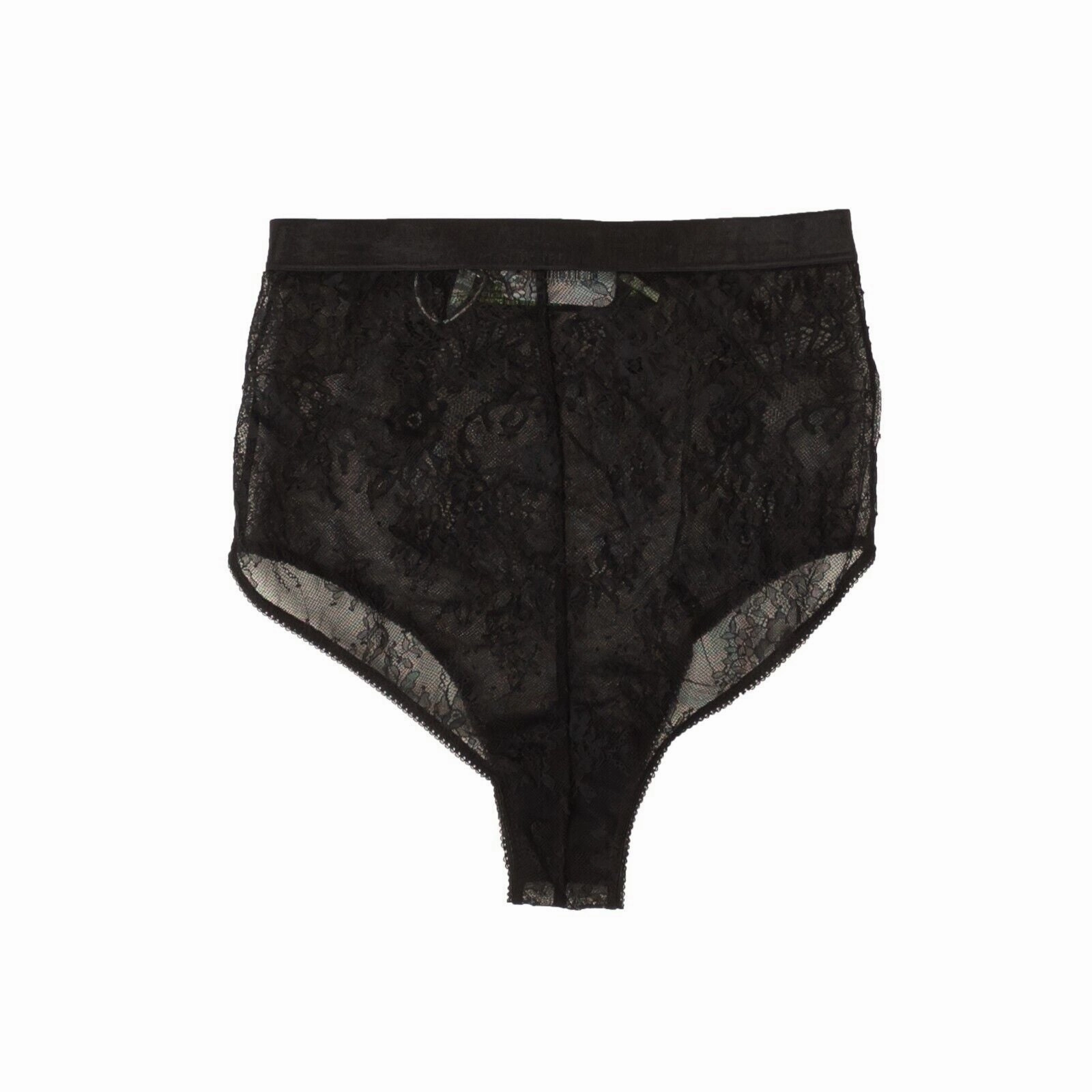 Black Sheer Lace Bottom