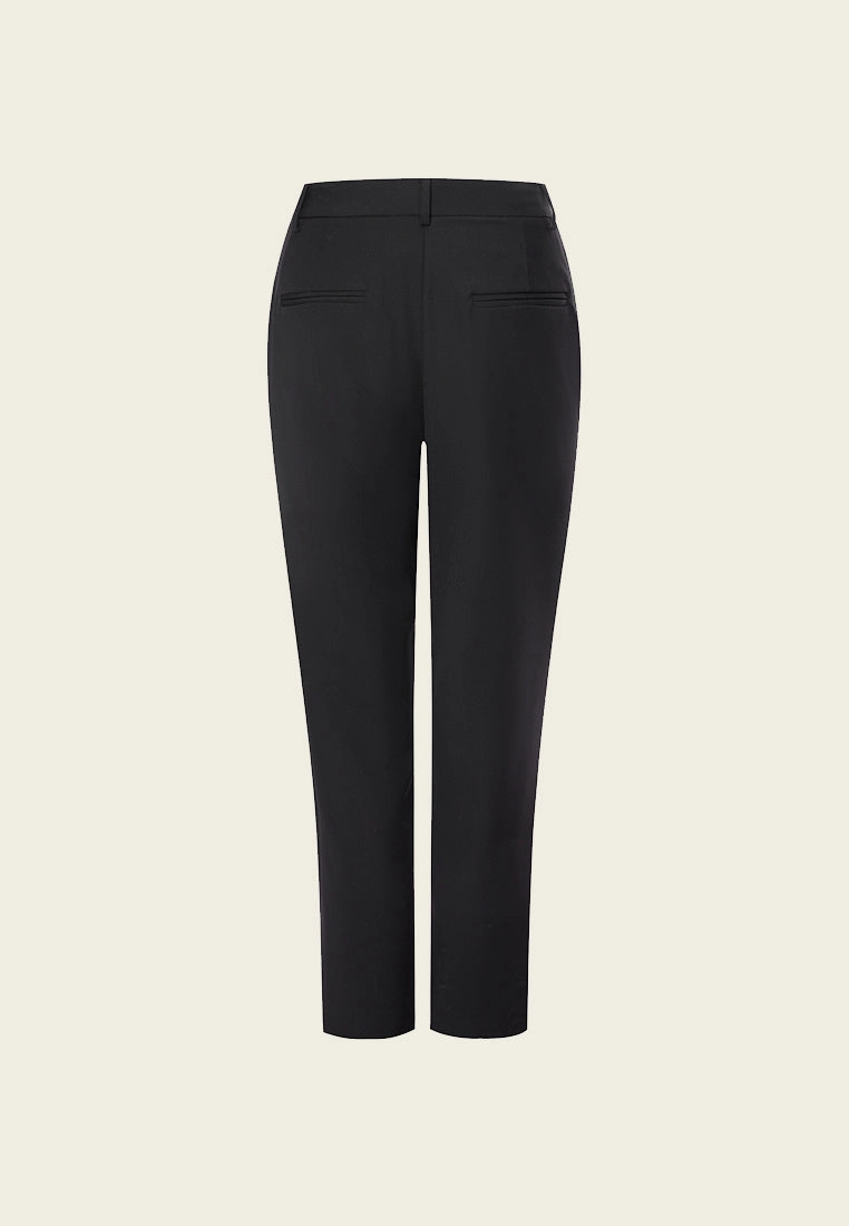 Black Straight-leg Pants