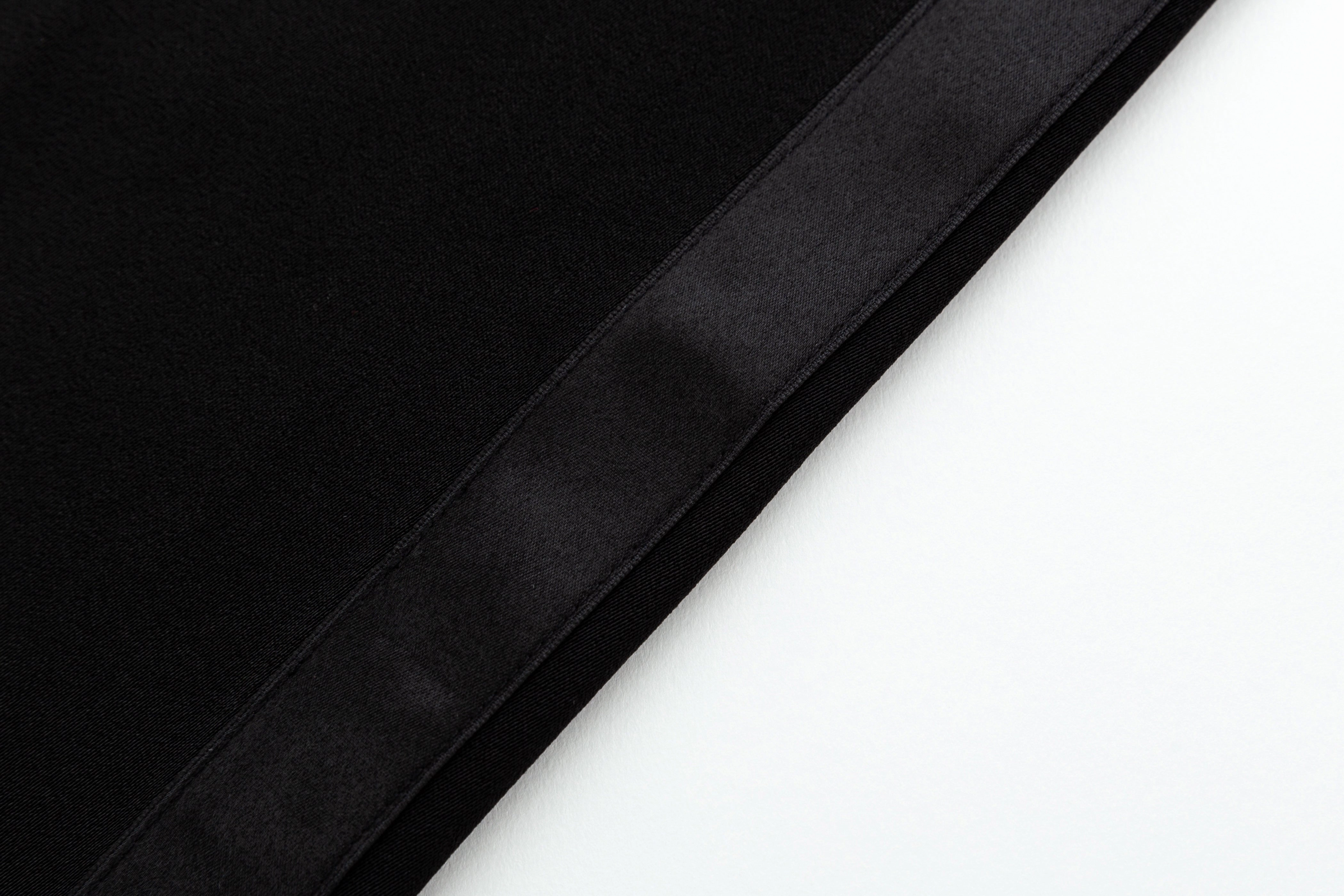 Black stretch slim pencil pants