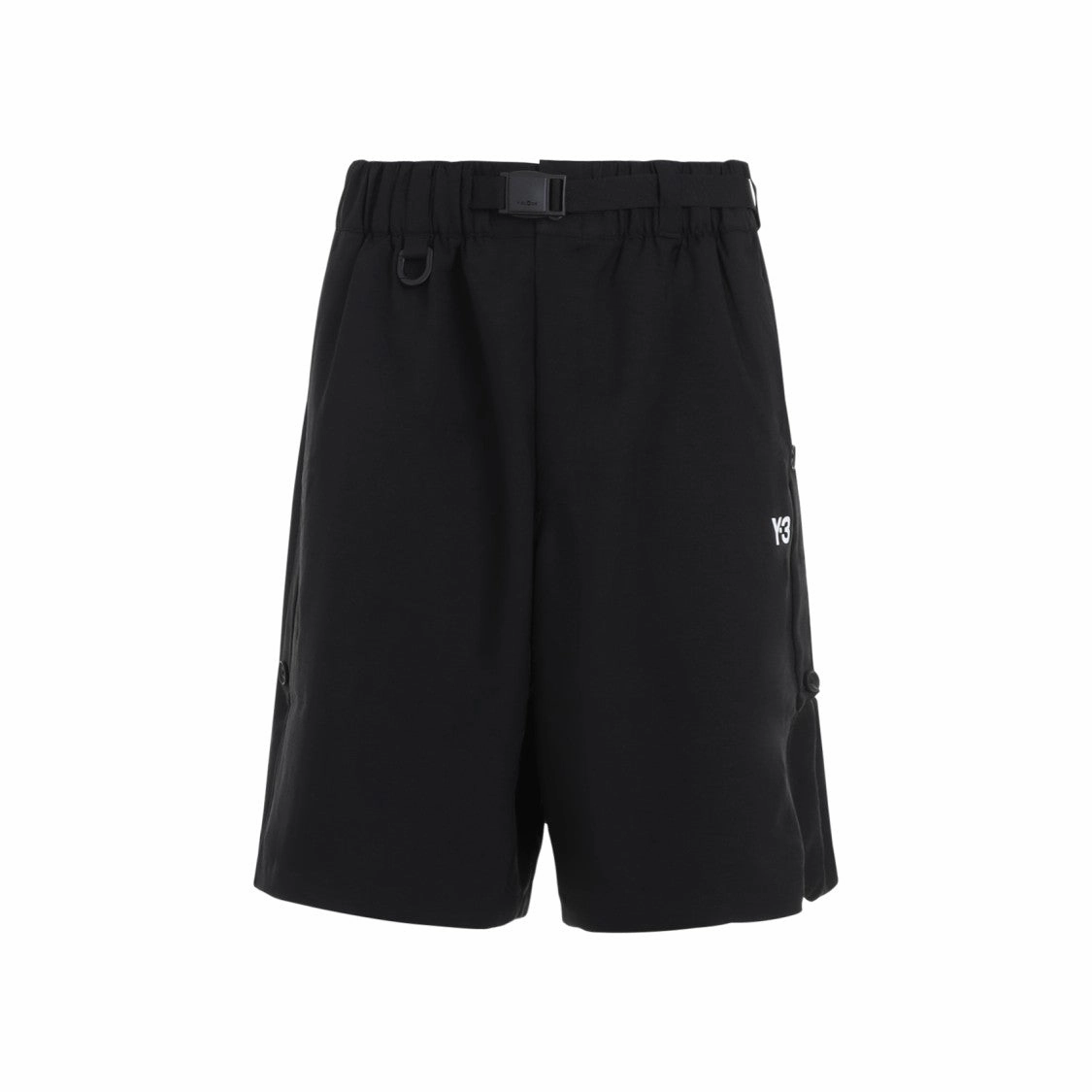 Black Tech Fabric Shorts
