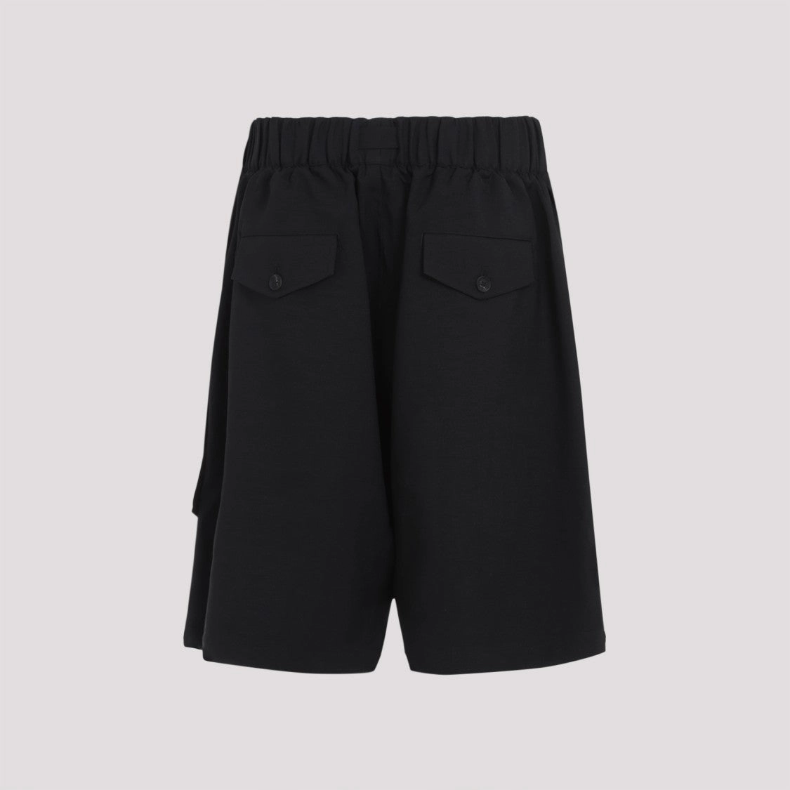 Black Tech Fabric Shorts