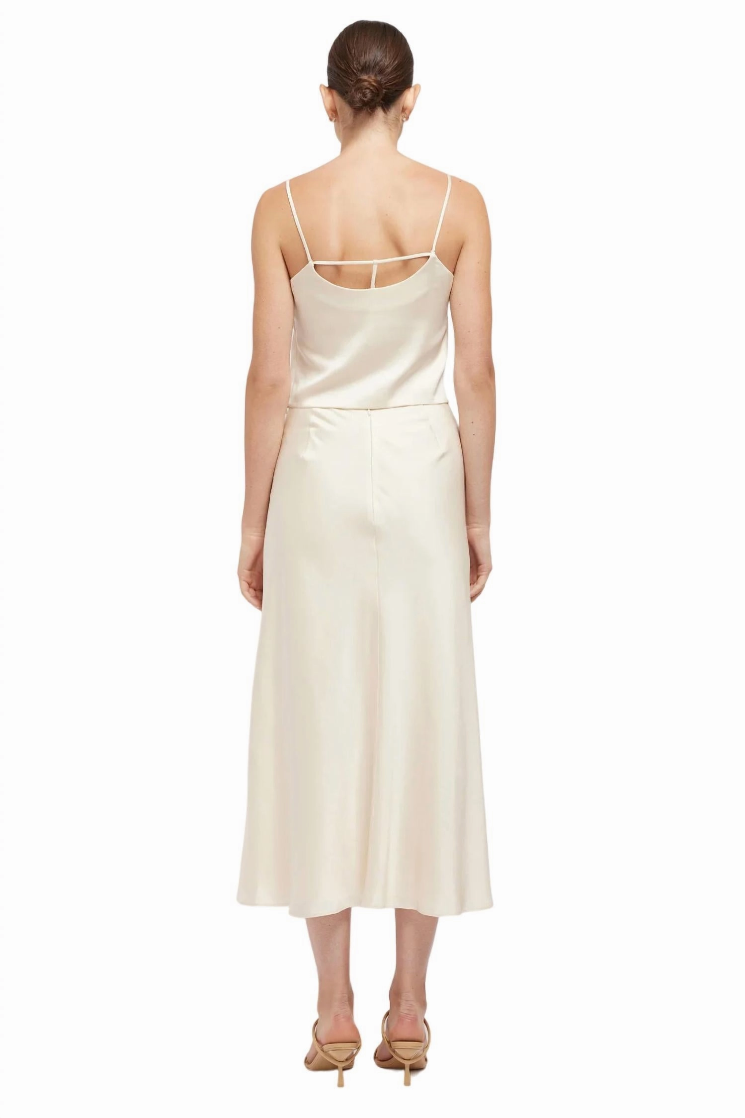 Blane Midi Skirt In Ecru
