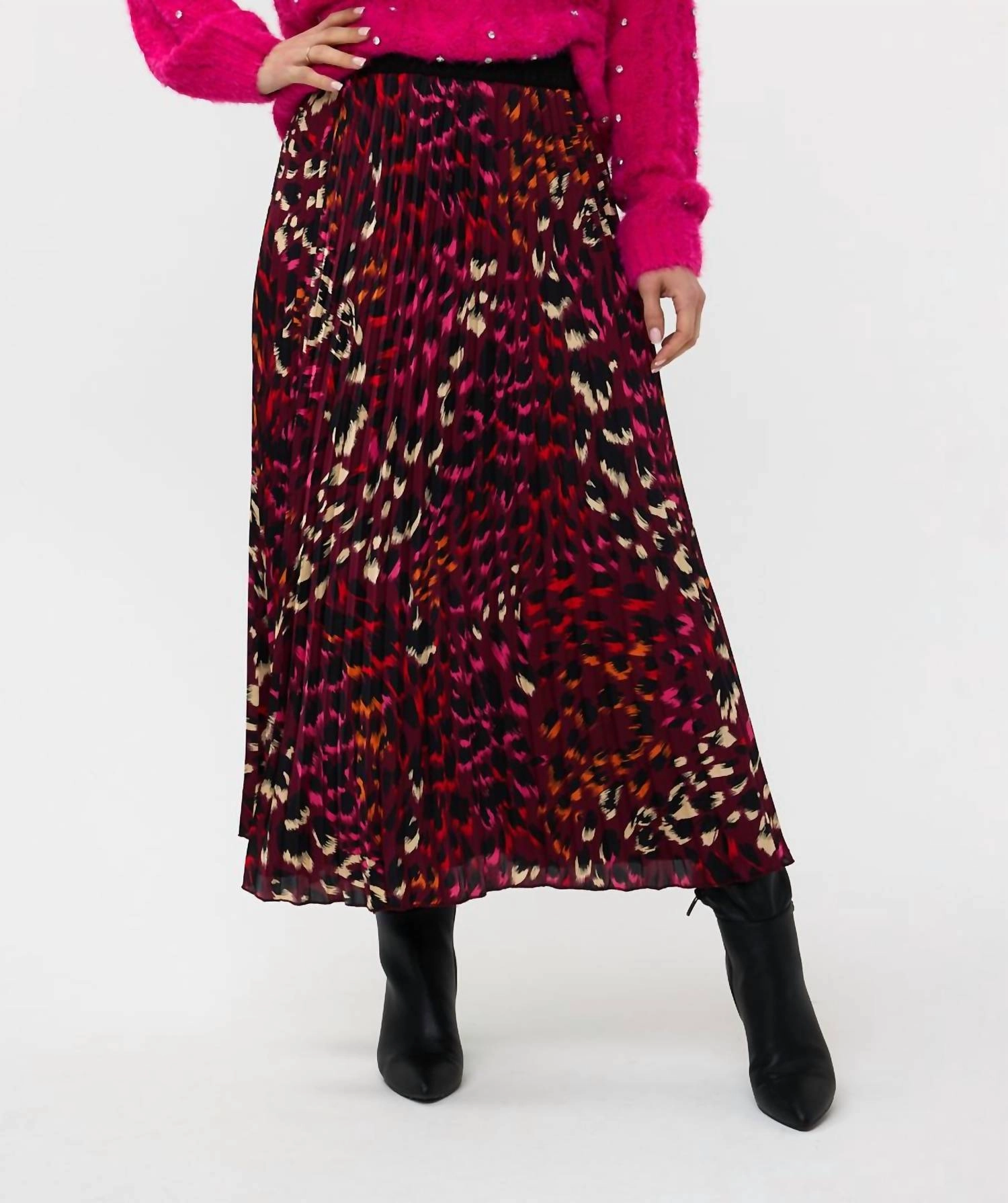 Bloom Animal Print Skirt In Multicolor